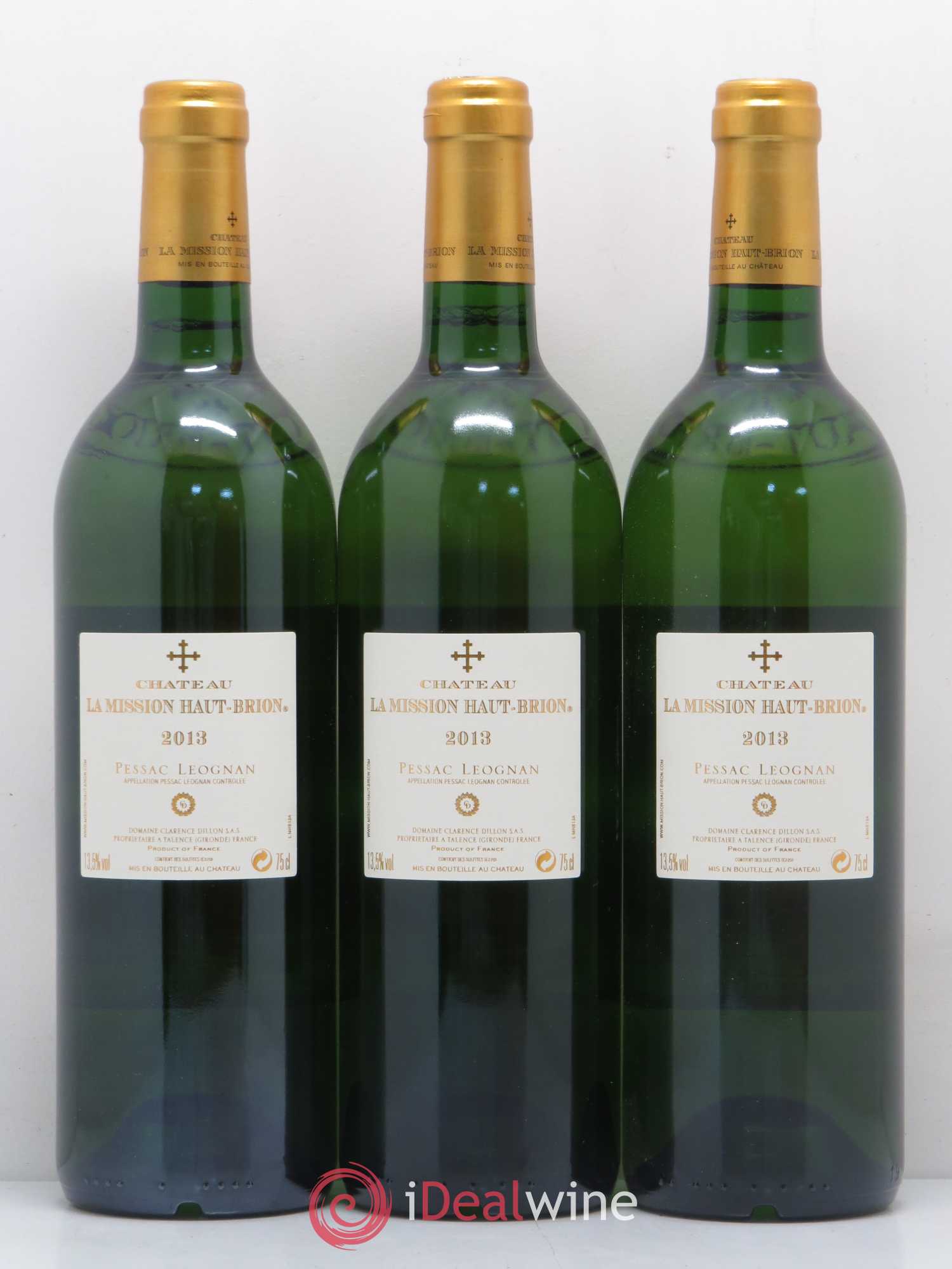Château la Mission Haut-Brion (sans prix de réserve) 2013 - Lot de 3 bouteilles - 1