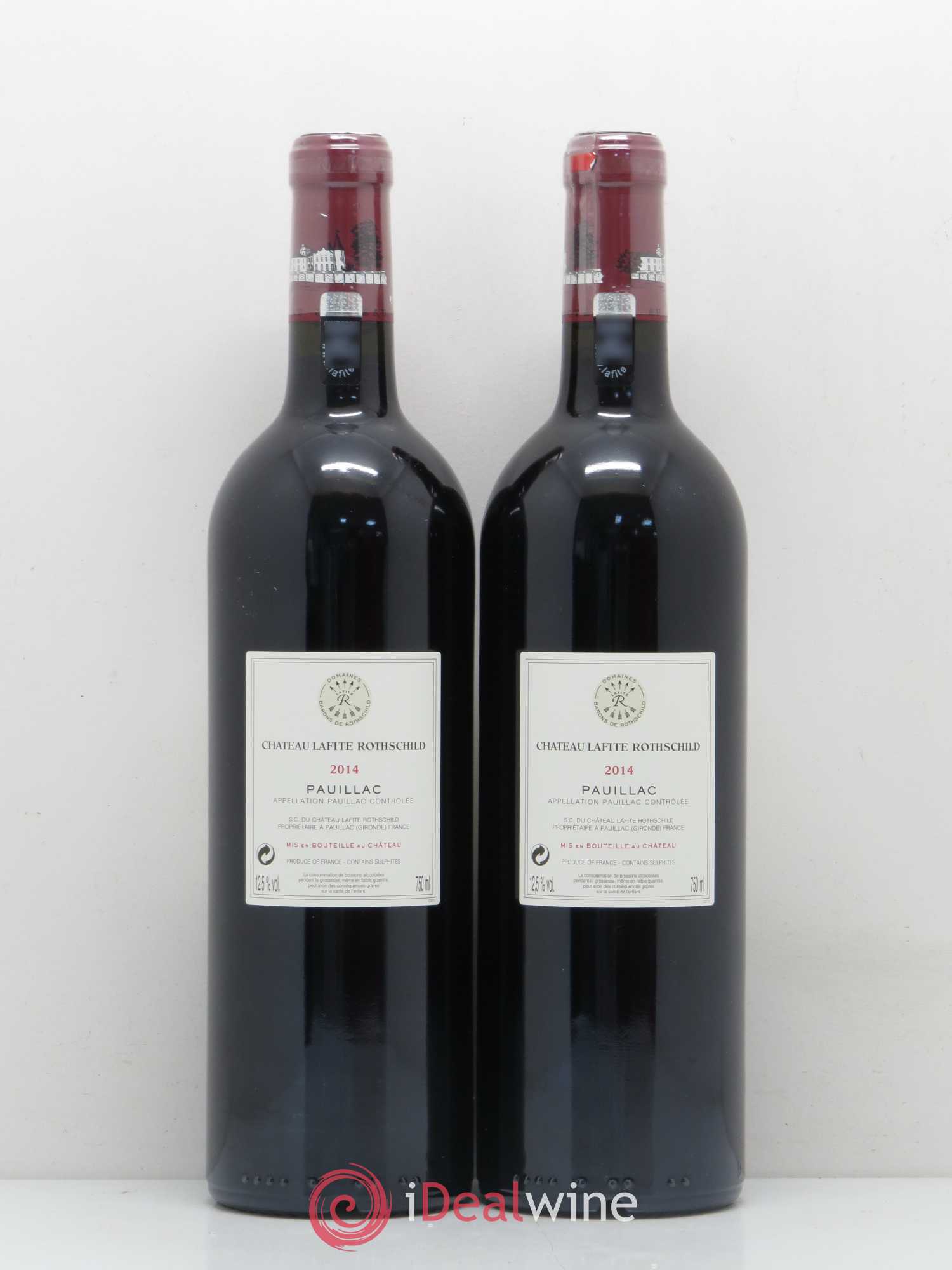 Château Lafite Rothschild 1er Grand Cru Classé 2014 - Lot de 2 bouteilles - 1
