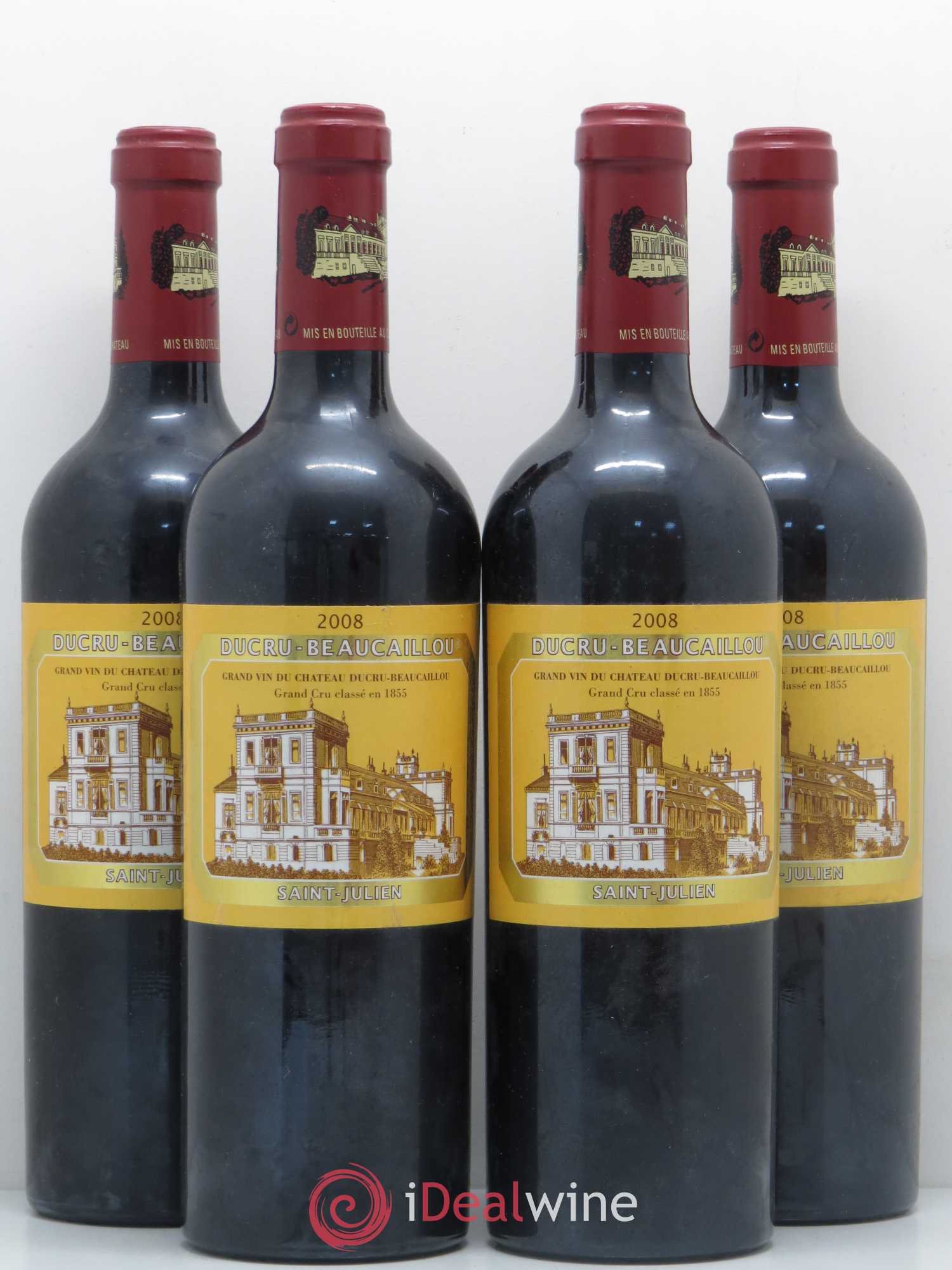Château Ducru Beaucaillou 2ème Grand Cru Classé 2008 - Lot de 4 bouteilles - 0