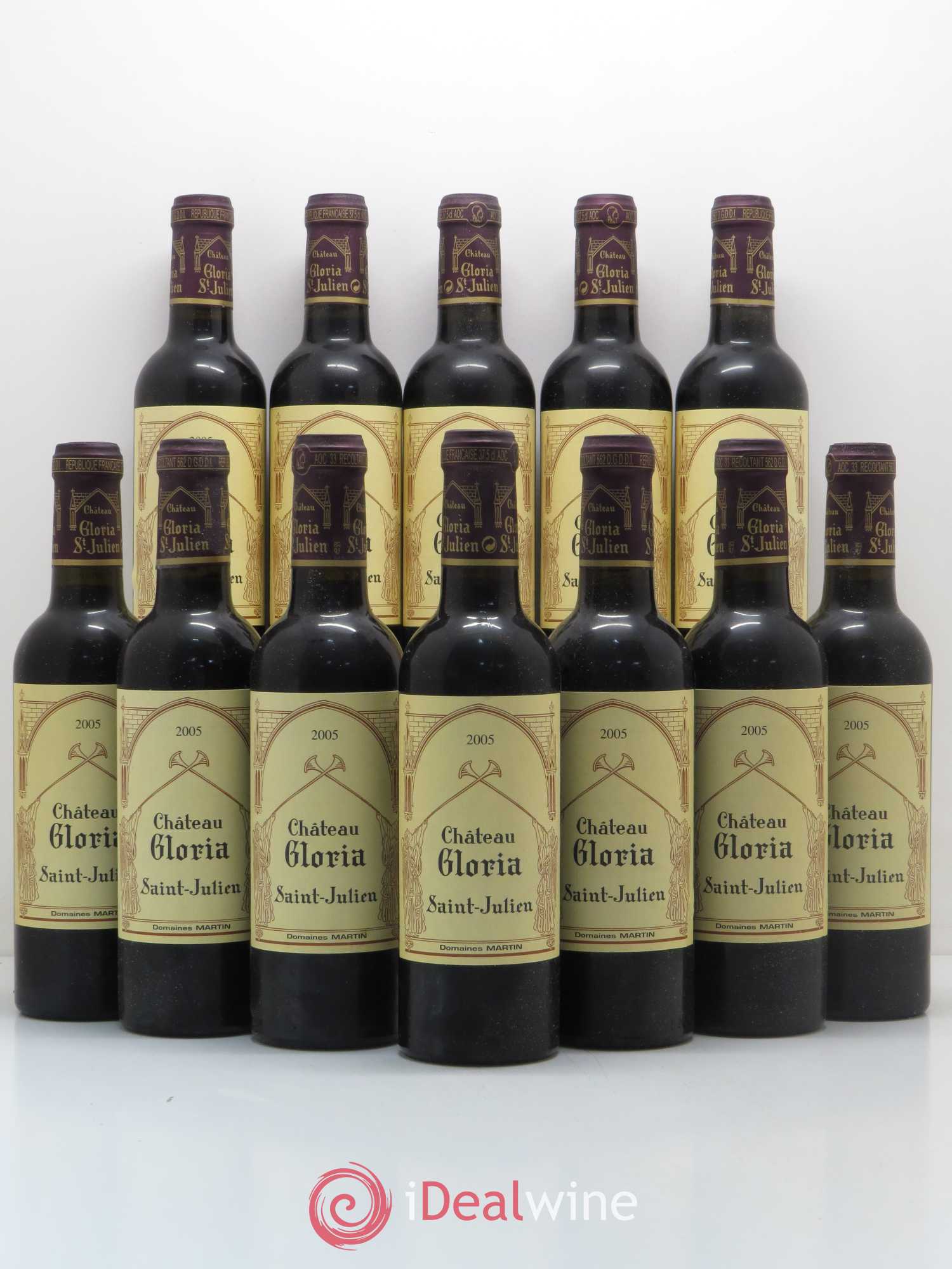 Château Gloria 2005 - Lot de 12 demi bouteilles - 0