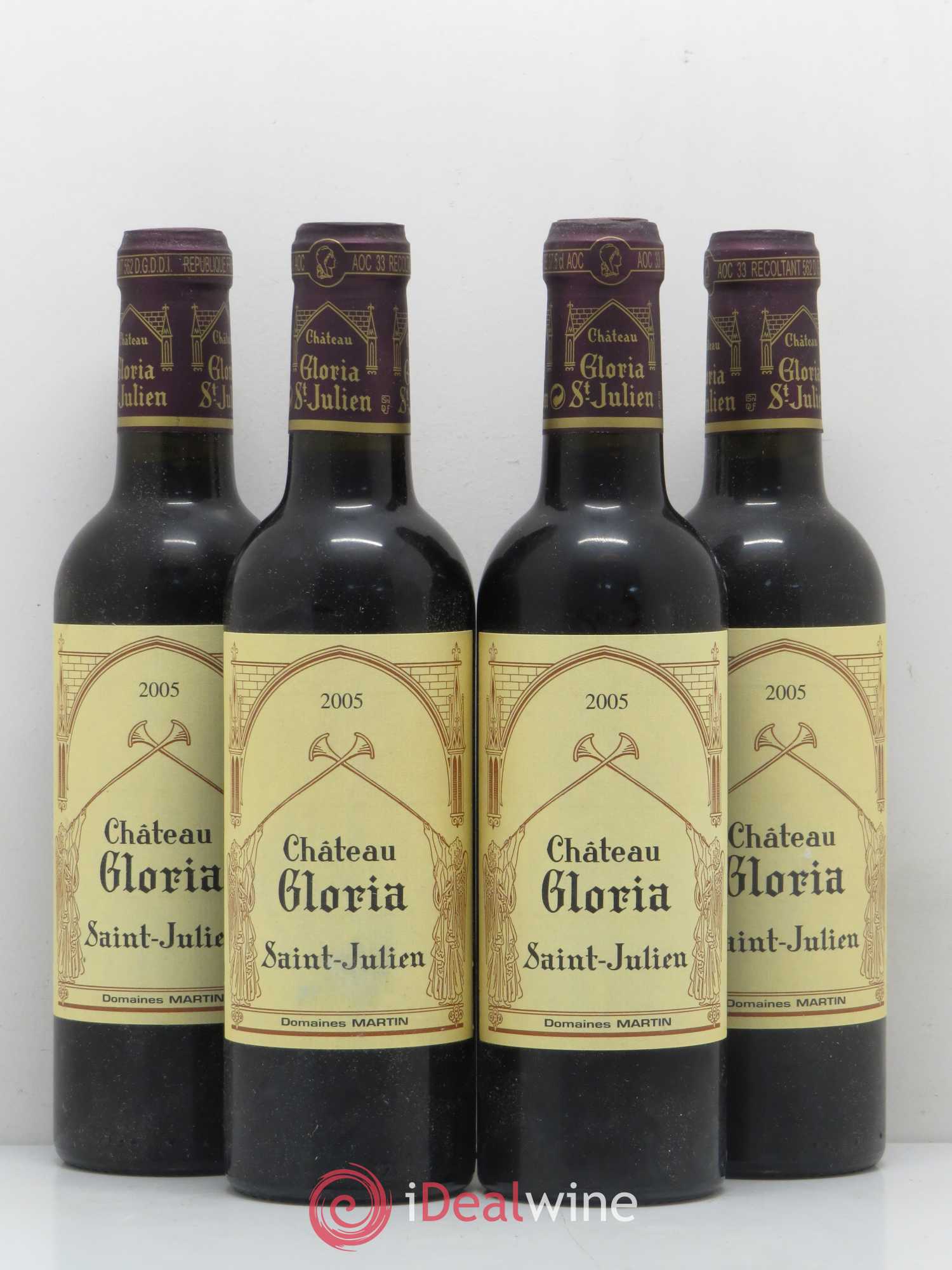 Château Gloria 2005 - Lot de 4 demi bouteilles - 0