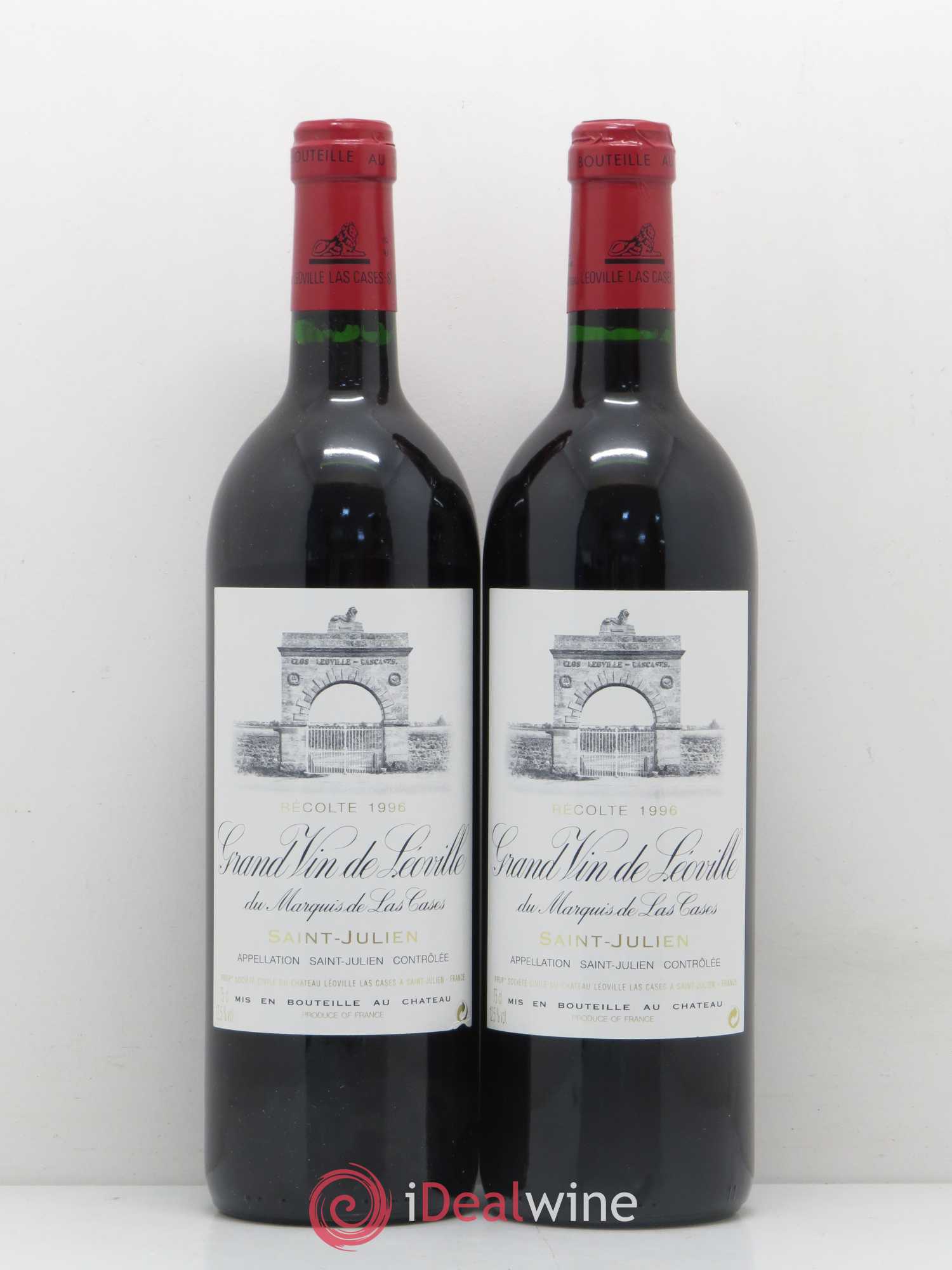 Château Léoville Las Cases 2ème Grand Cru Classé 1996 - Lot de 2 bouteilles - 0