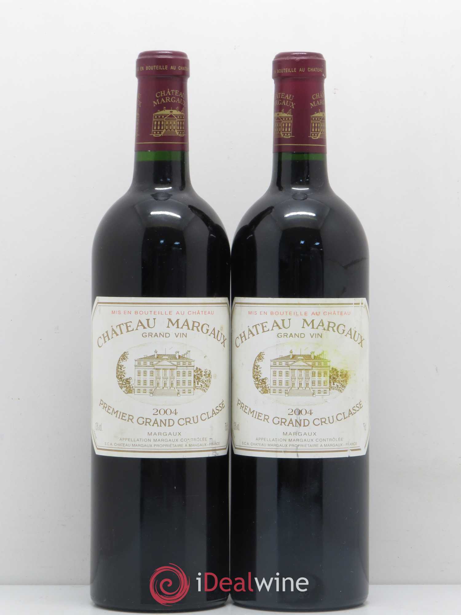 Château Margaux 1er Grand Cru Classé 2004 - Lot de 2 bouteilles - 0