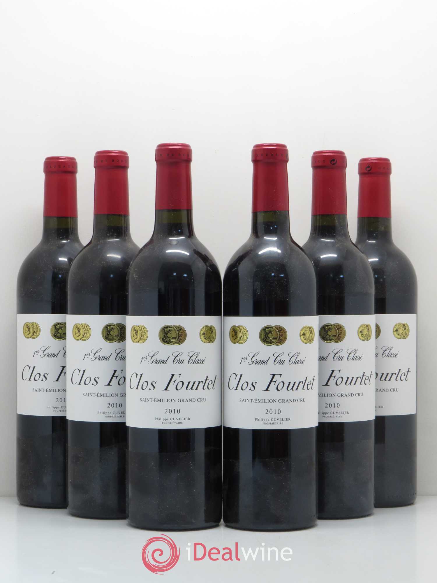 Clos Fourtet 1er Grand Cru Classé B 2010 - Lot de 6 bouteilles - 0