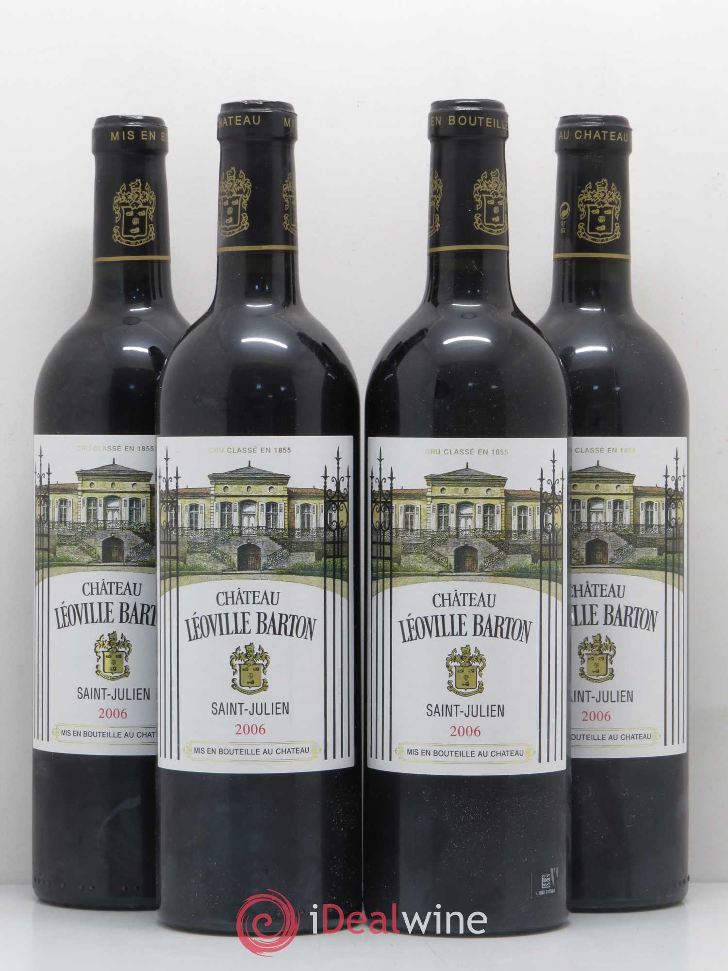 Château Léoville Barton 2ème Grand Cru Classé 2006 - Lot de 4 bouteilles - 0