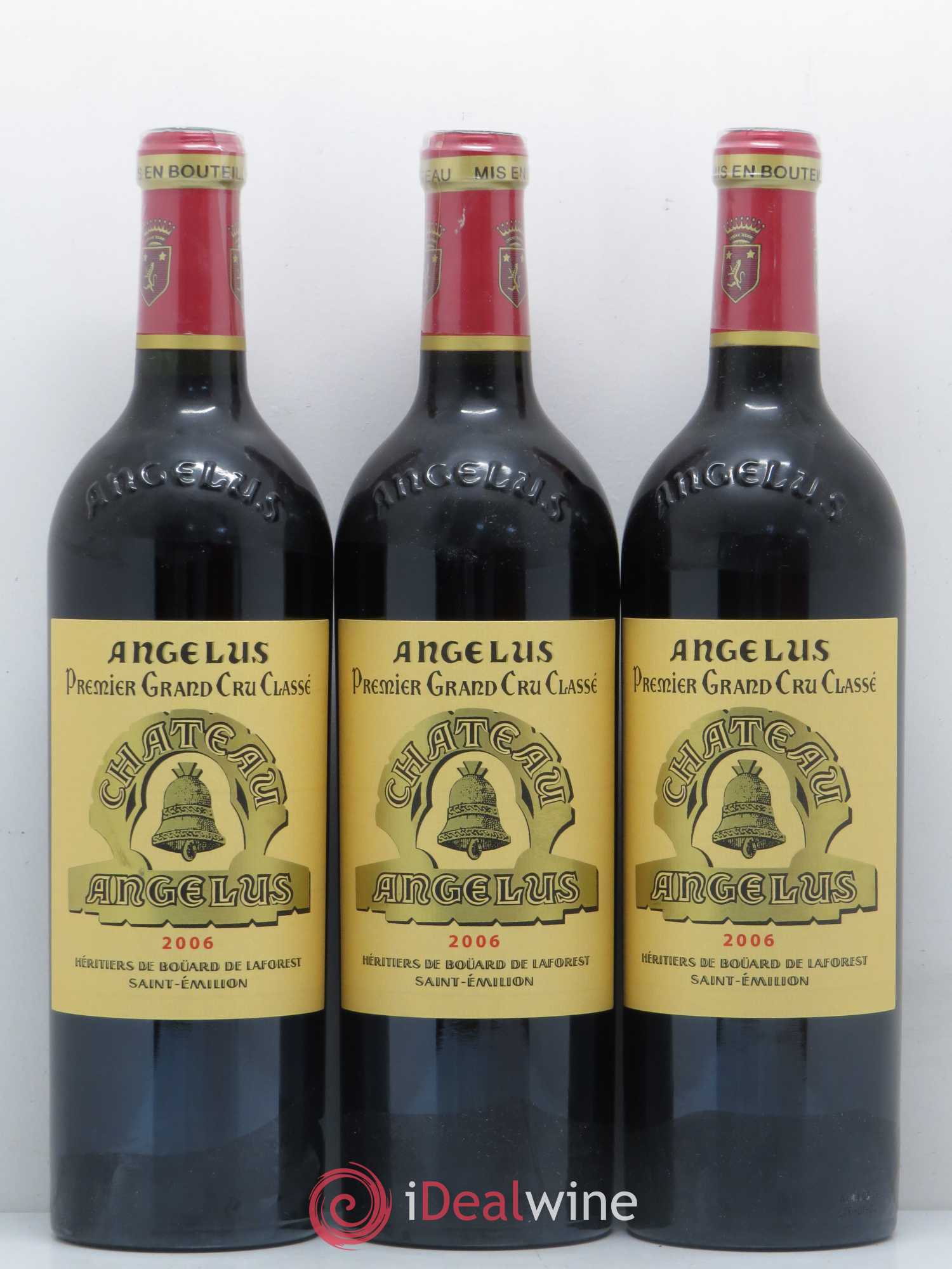Château Angélus 1er Grand Cru Classé A 2006 - Lot de 3 bouteilles - 0