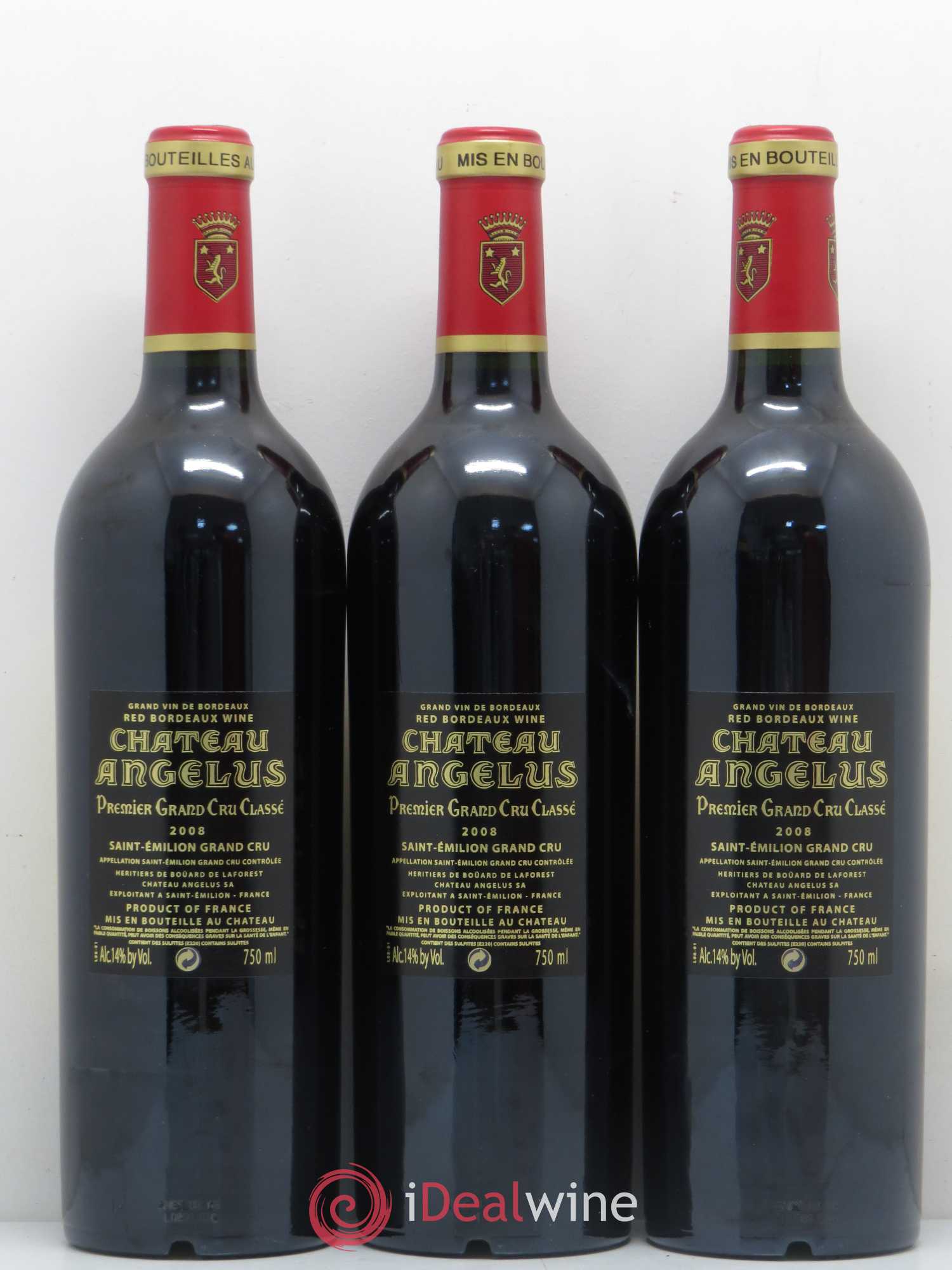 Château Angélus 1er Grand Cru Classé A 2008 - Lot de 6 bouteilles - 2