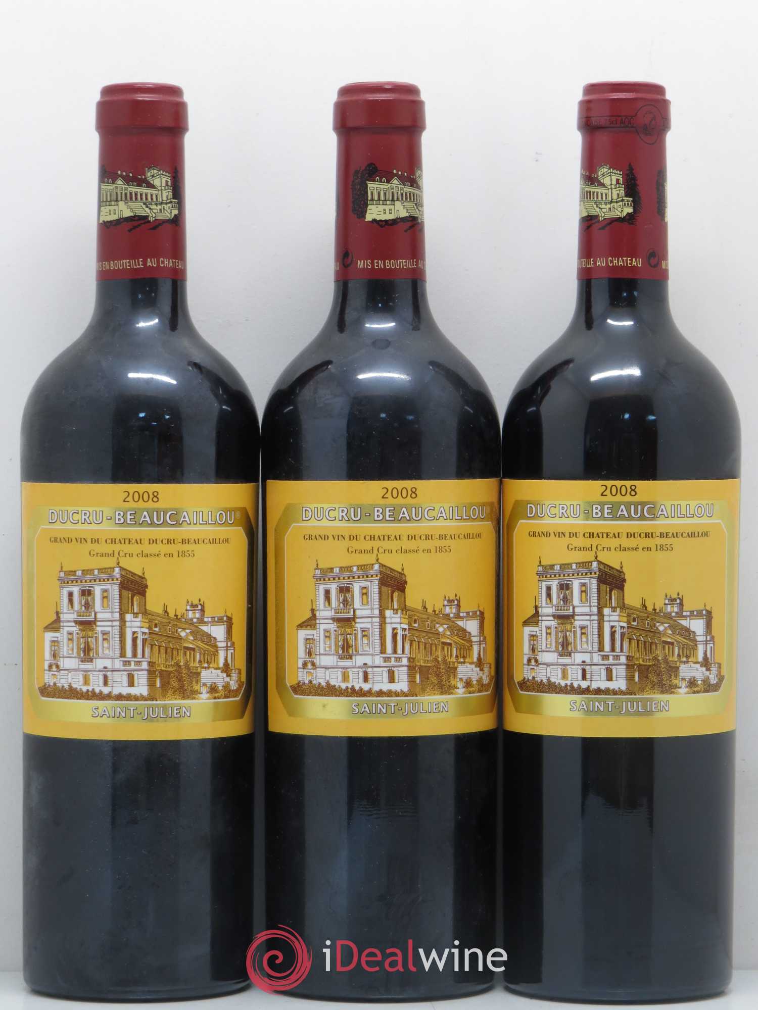 Château Ducru Beaucaillou 2ème Grand Cru Classé 2008 - Lot de 3 bouteilles - 0