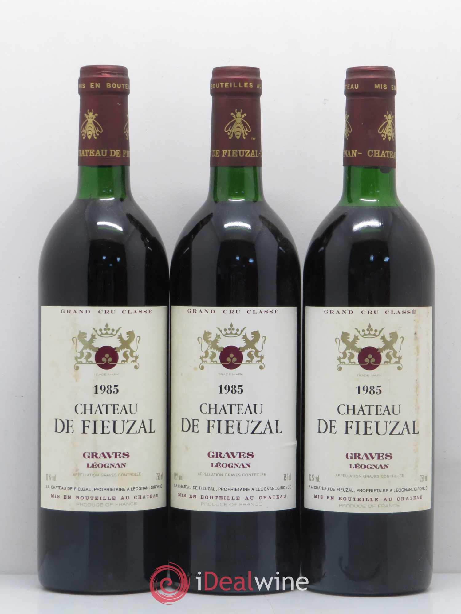 Château de Fieuzal Cru Classé de Graves 1985 - Lot de 6 bouteilles - 1