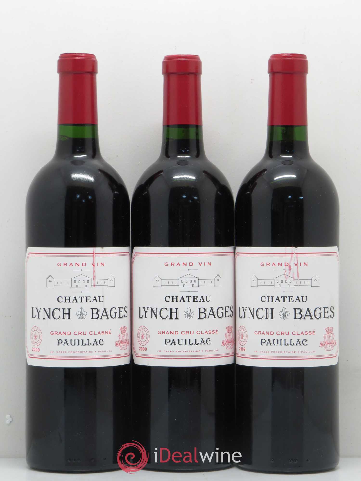Château Lynch Bages 5ème Grand Cru Classé 2009 - Lot de 3 bouteilles - 0