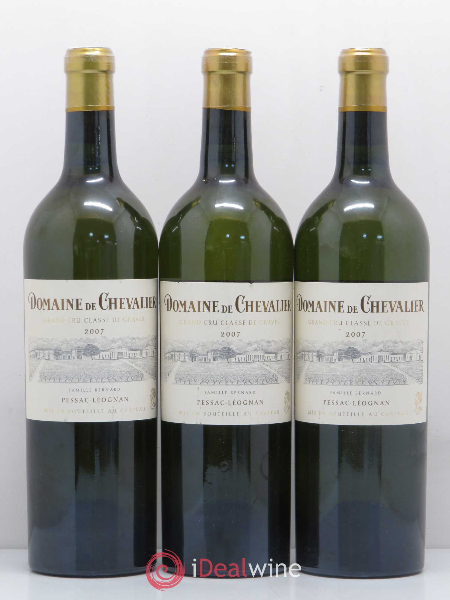 Domaine de Chevalier Cru Classé de Graves 2007 - Lot de 3 bouteilles - 0