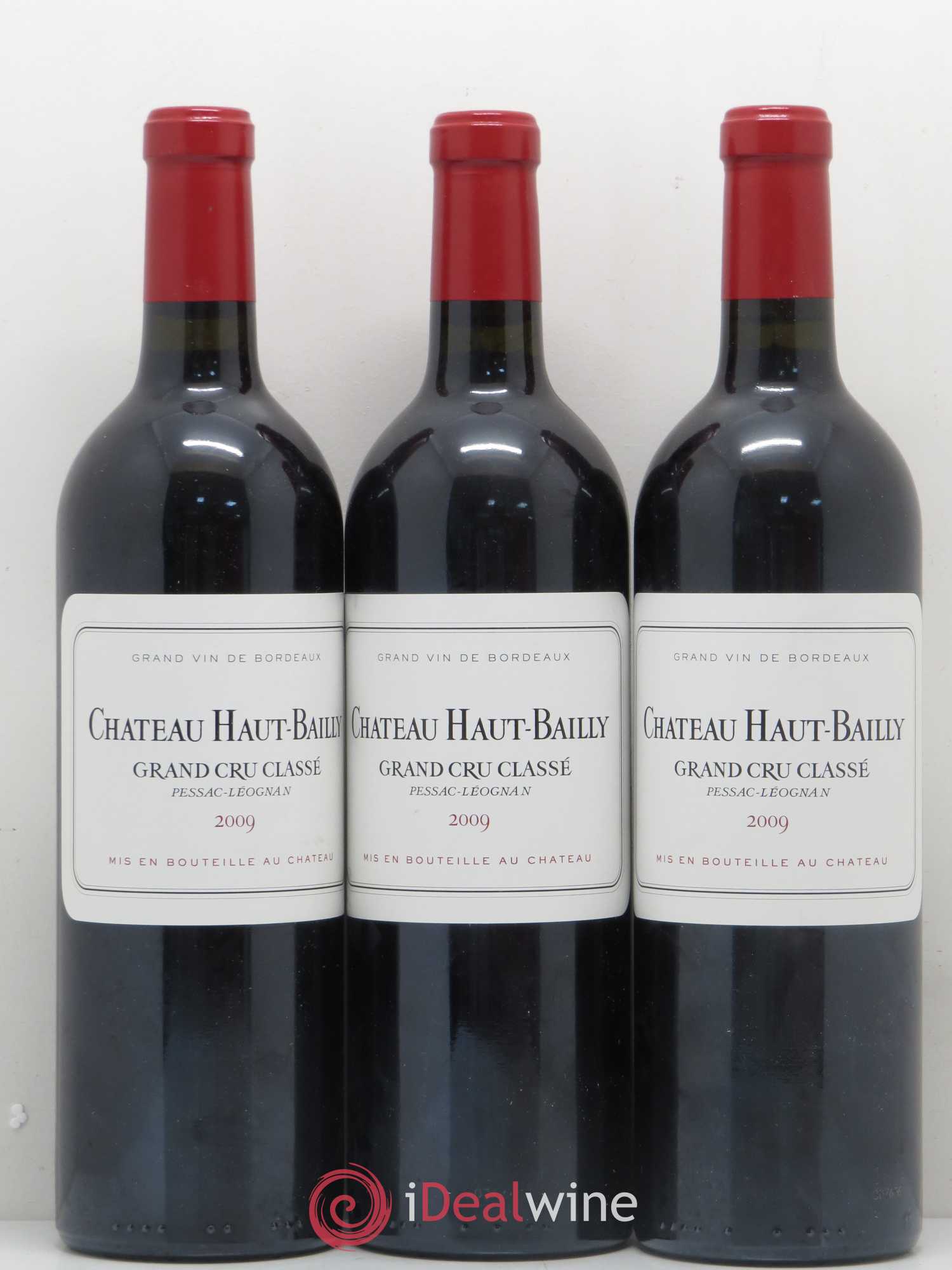 Château Haut-Bailly Cru Classé de Graves 2009 - Lot de 3 bouteilles - 0
