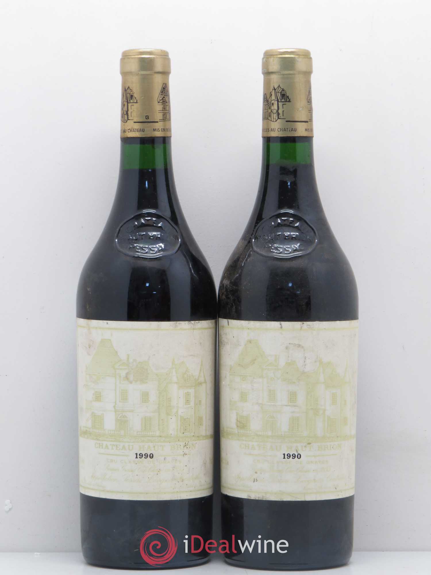 Château Haut Brion 1er Grand Cru Classé 1990 - Lot de 2 bouteilles - 0