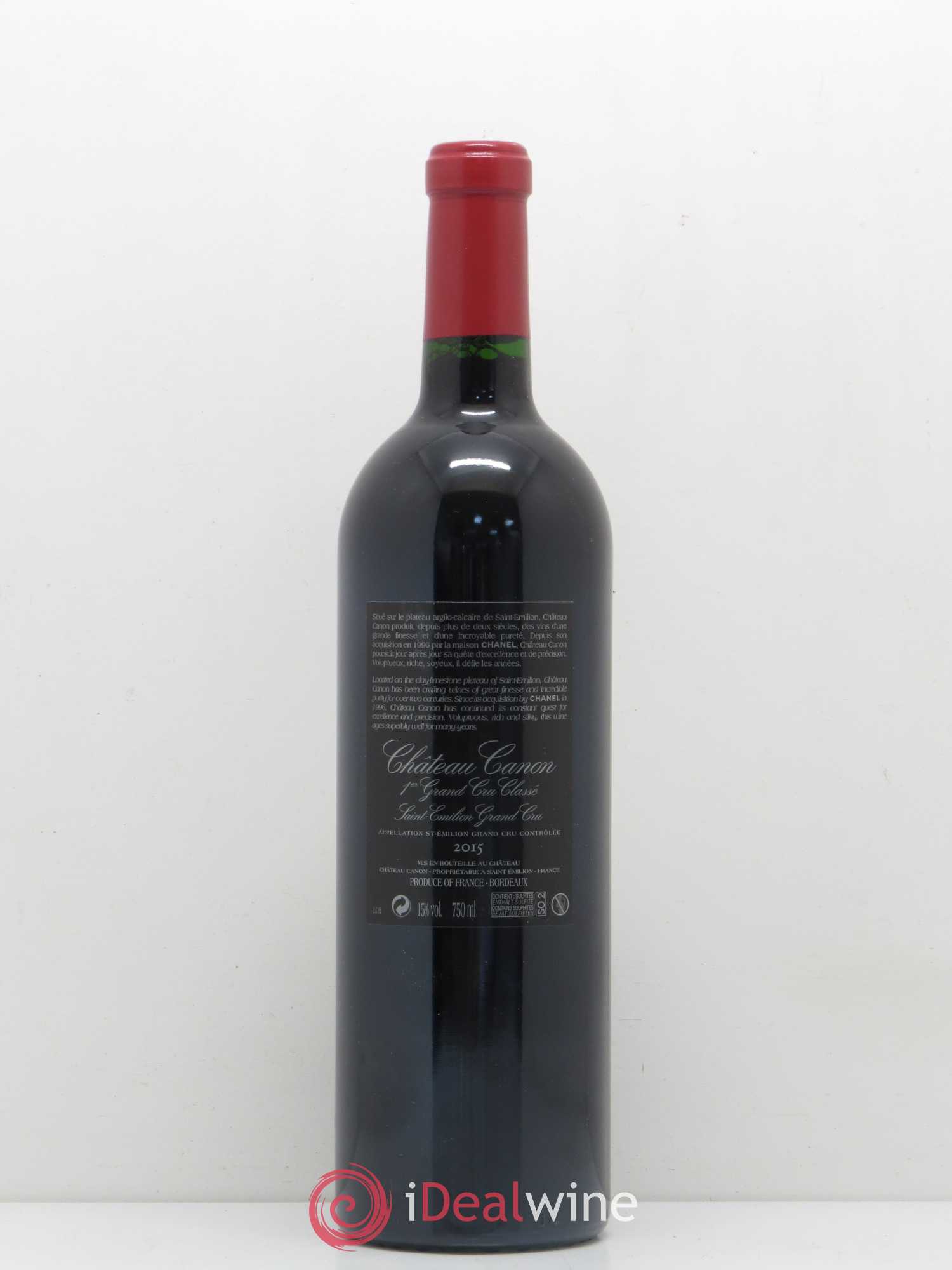 Château Canon 1er Grand Cru Classé B 2015 - Lot de 1 bouteille - 1