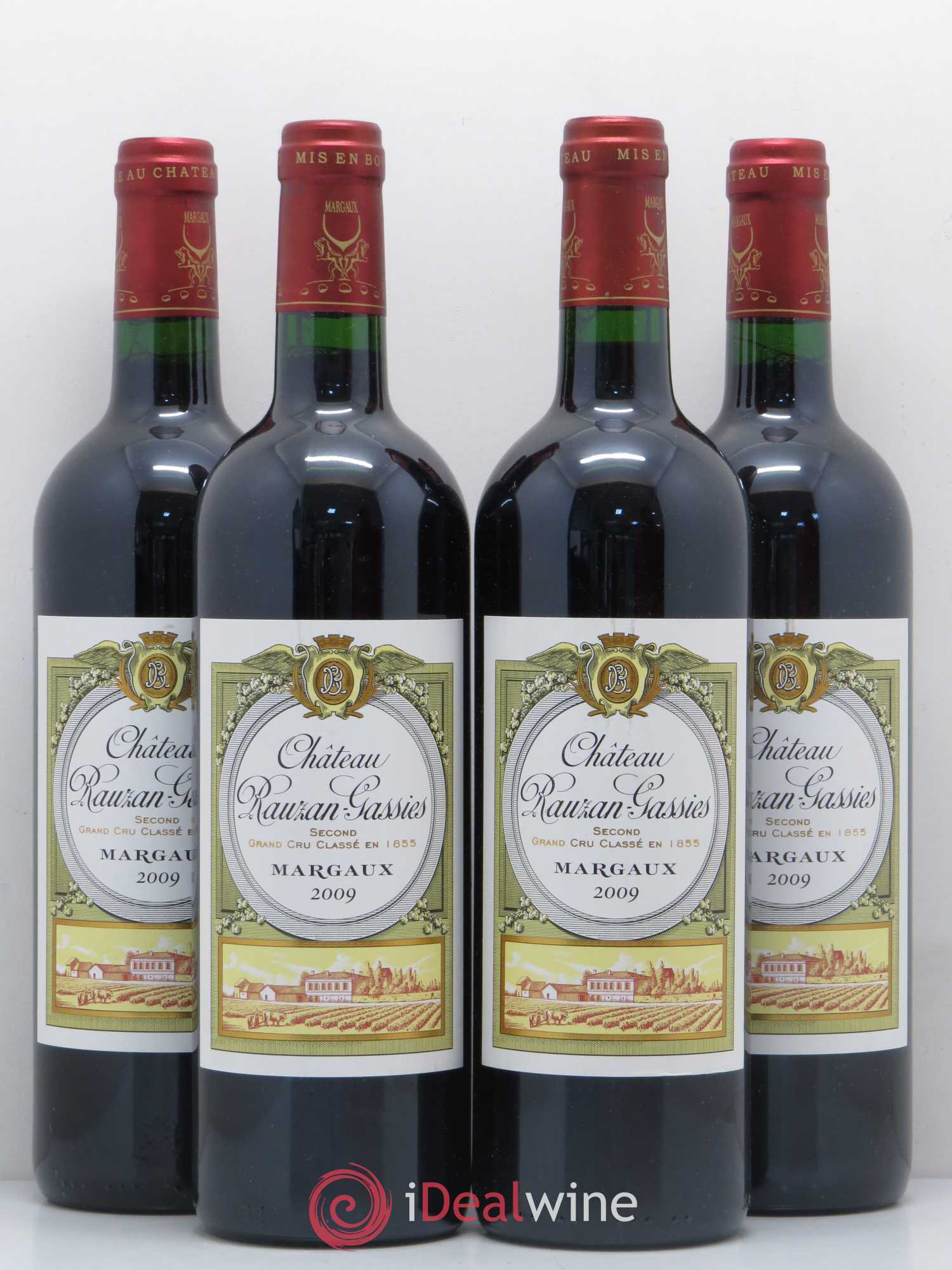 Château Rauzan-Gassies 2ème Grand Cru Classé 2009 - Lot de 4 bouteilles - 0