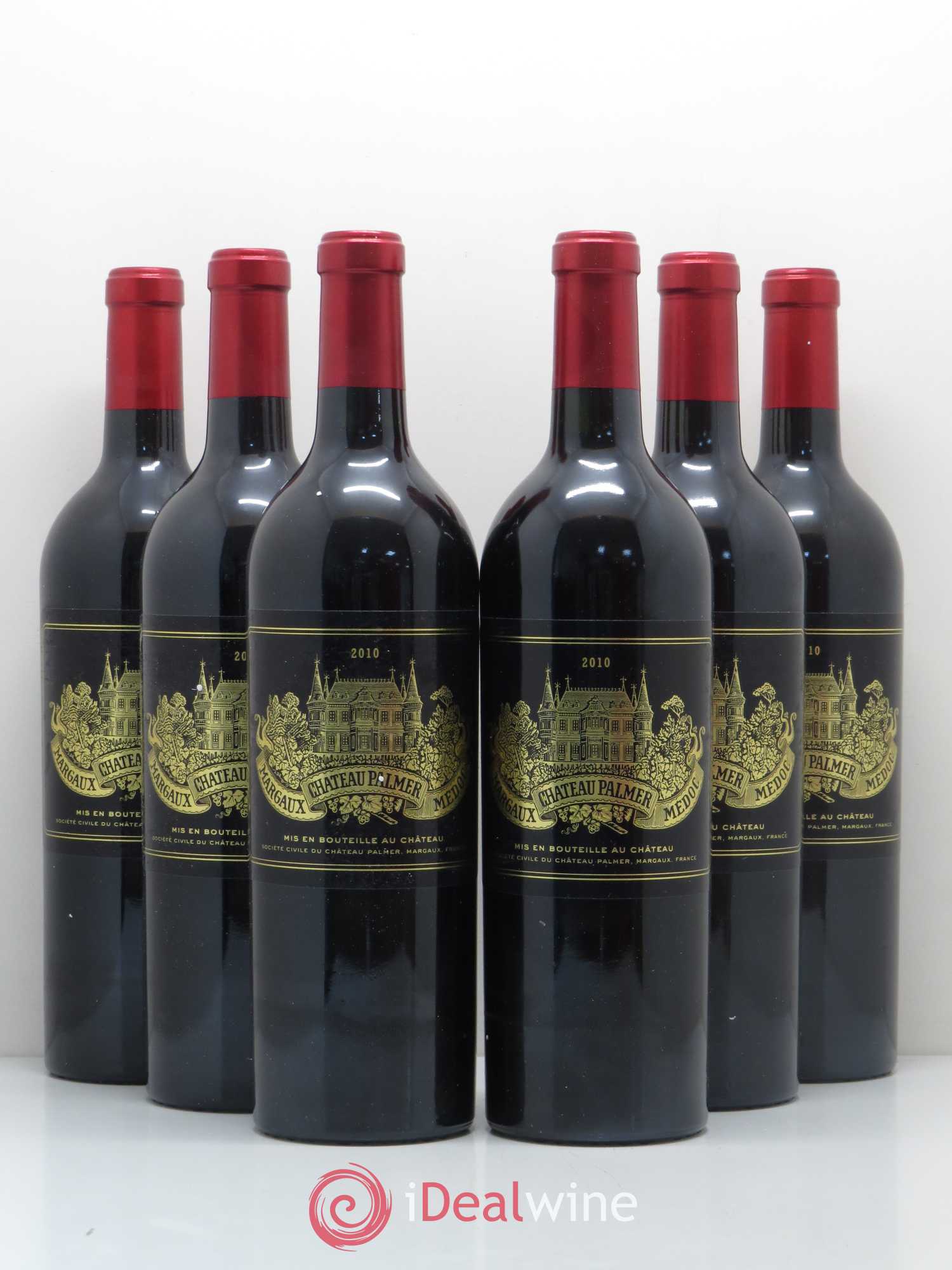 Château Palmer 3ème Grand Cru Classé 2010 - Lot de 6 bouteilles - 0