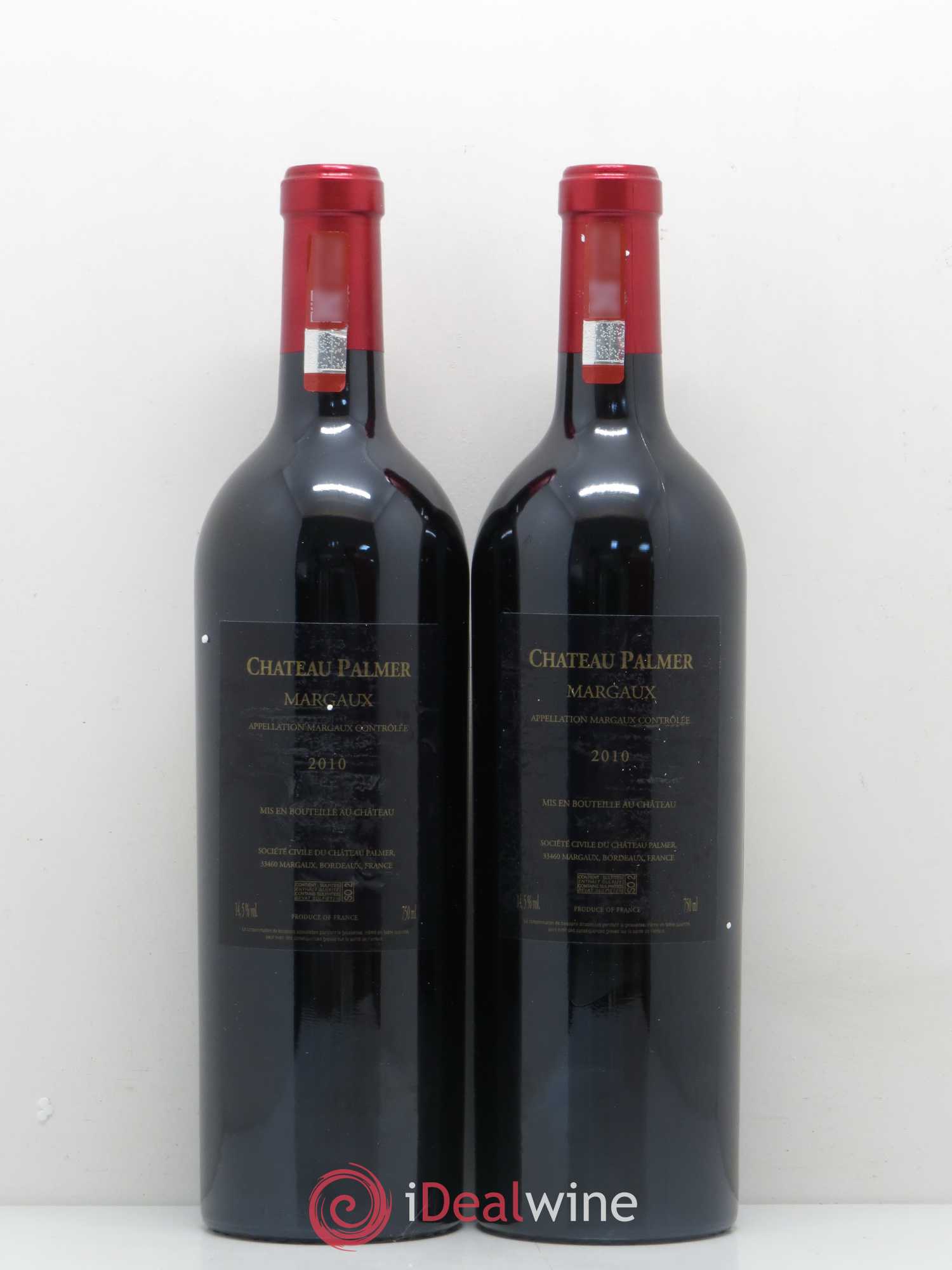 Château Palmer 3ème Grand Cru Classé 2010 - Lot de 2 bouteilles - 1