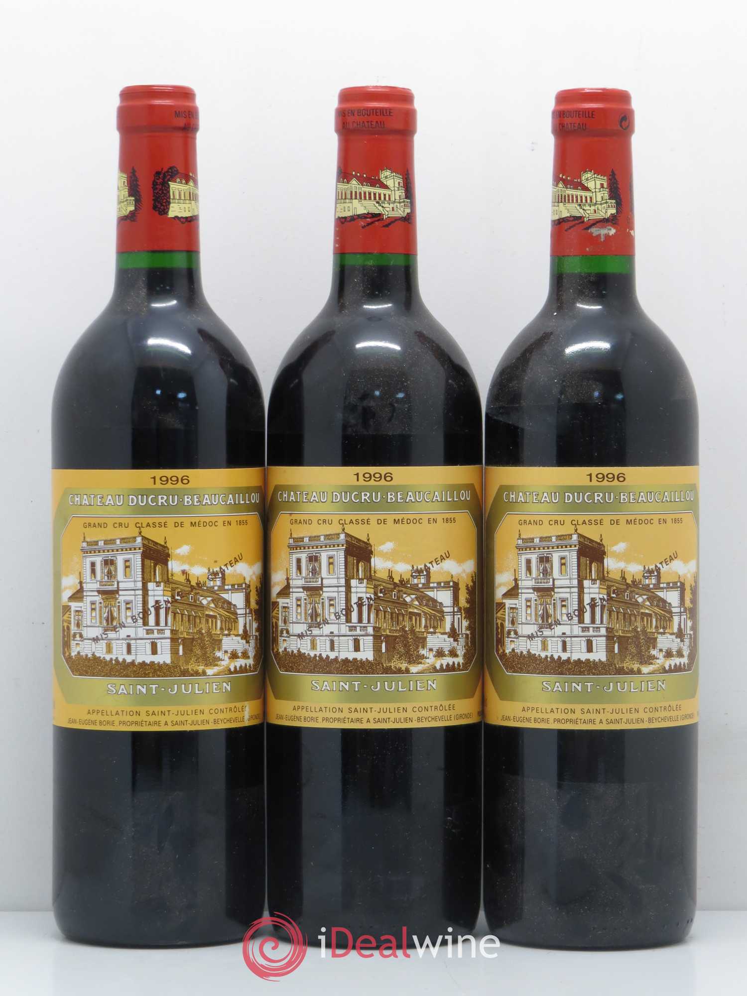 Château Ducru Beaucaillou 2ème Grand Cru Classé 1996 - Lot de 3 bouteilles - 0