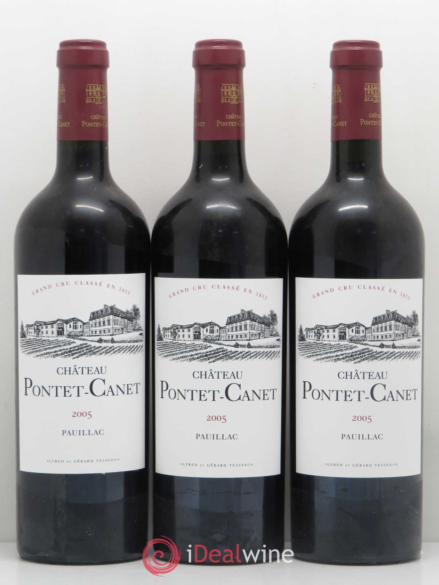 Château Pontet Canet 5ème Grand Cru Classé 2005 - Lot de 6 bouteilles - 1