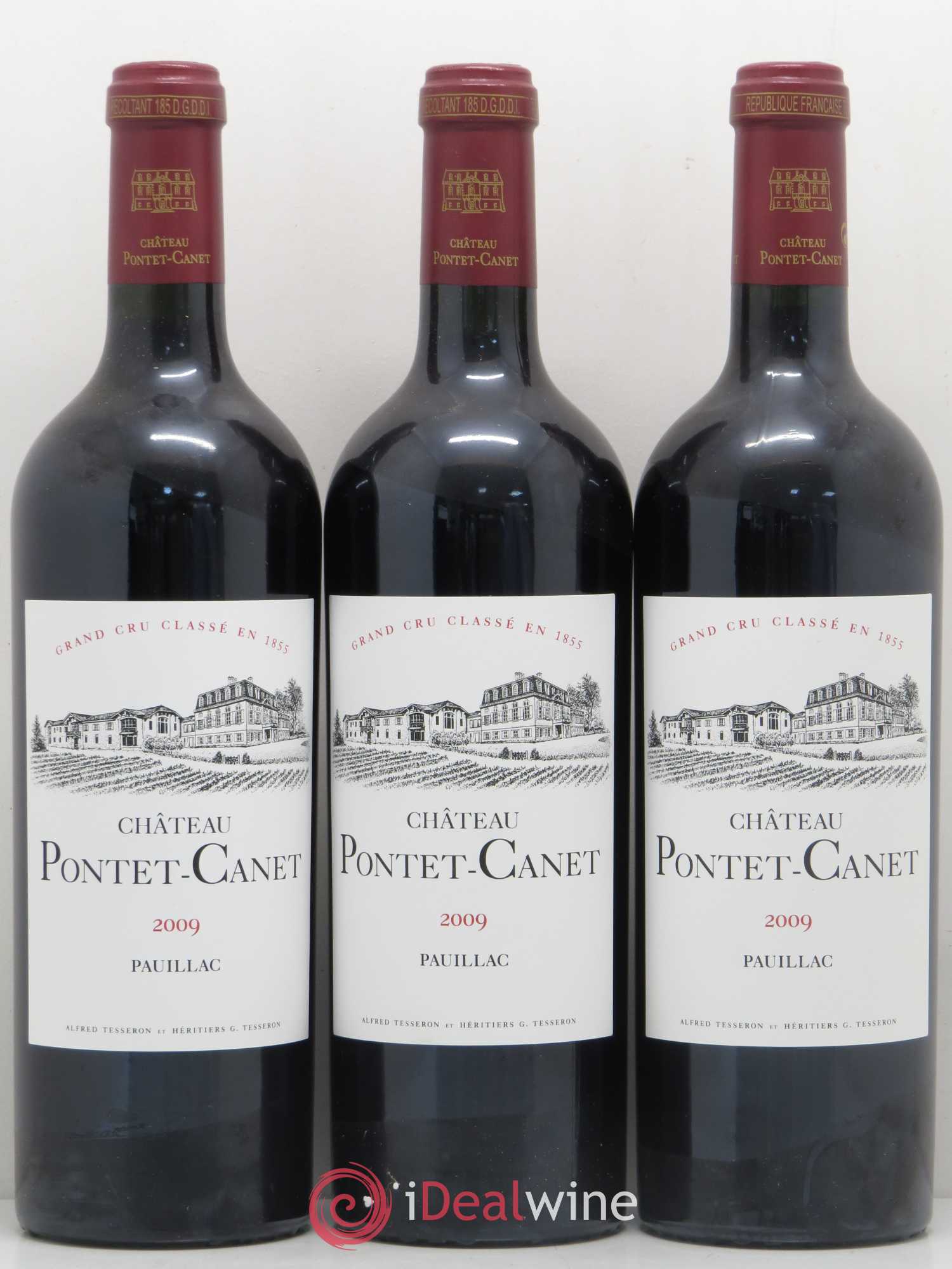 Château Pontet Canet 5ème Grand Cru Classé 2009 - Lot de 6 bouteilles - 1