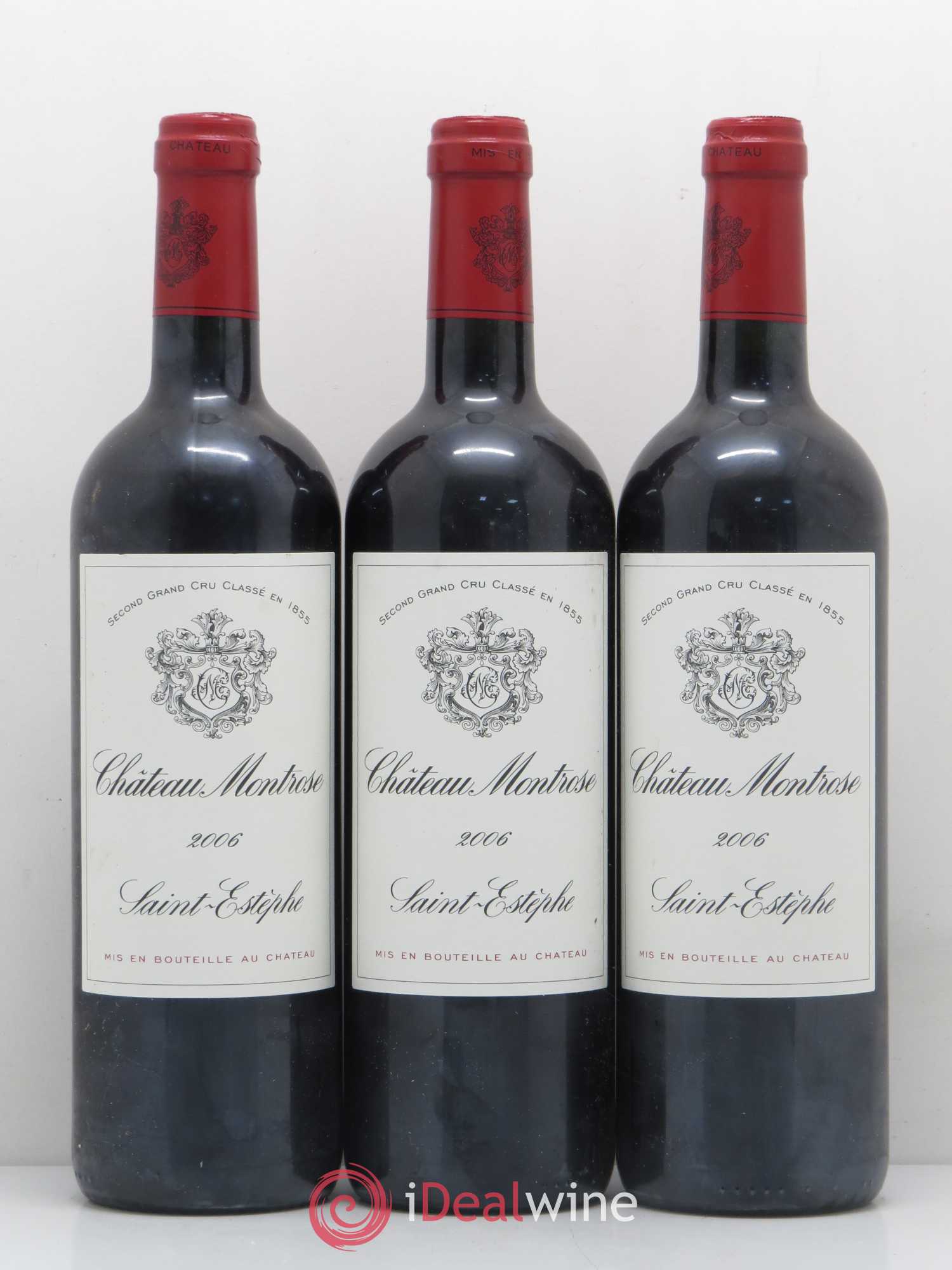 Château Montrose 2ème Grand Cru Classé 2006 - Lot de 3 bouteilles - 0
