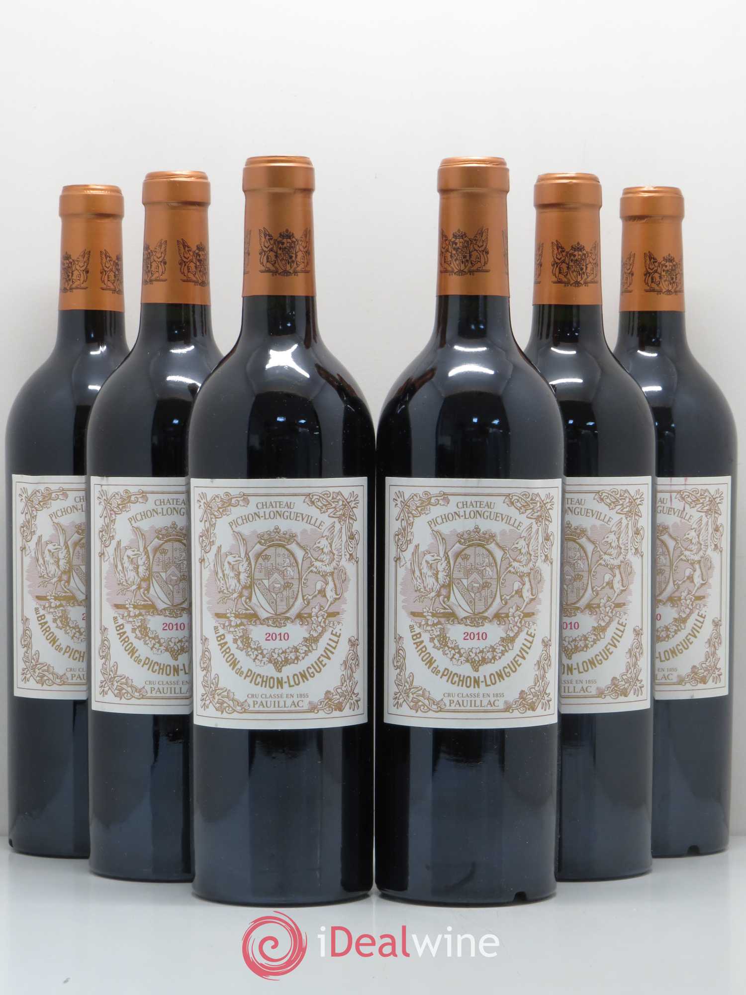 Pichon Longueville Baron 2ème Grand Cru Classé 2010 - Lot de 6 bouteilles - 0