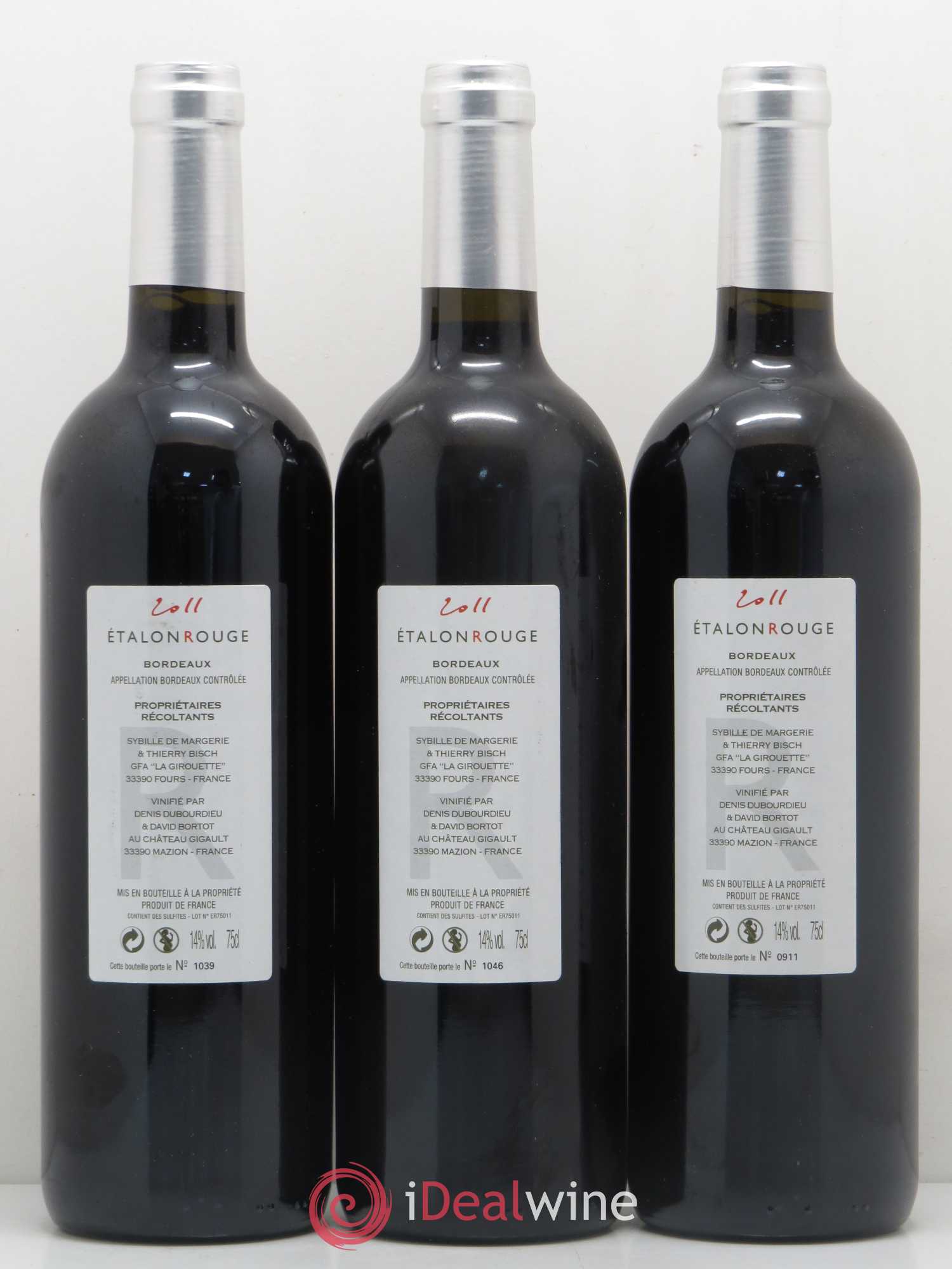 Bordeaux Etalon Rouge 2011 - Lot de 12 bouteilles - 4