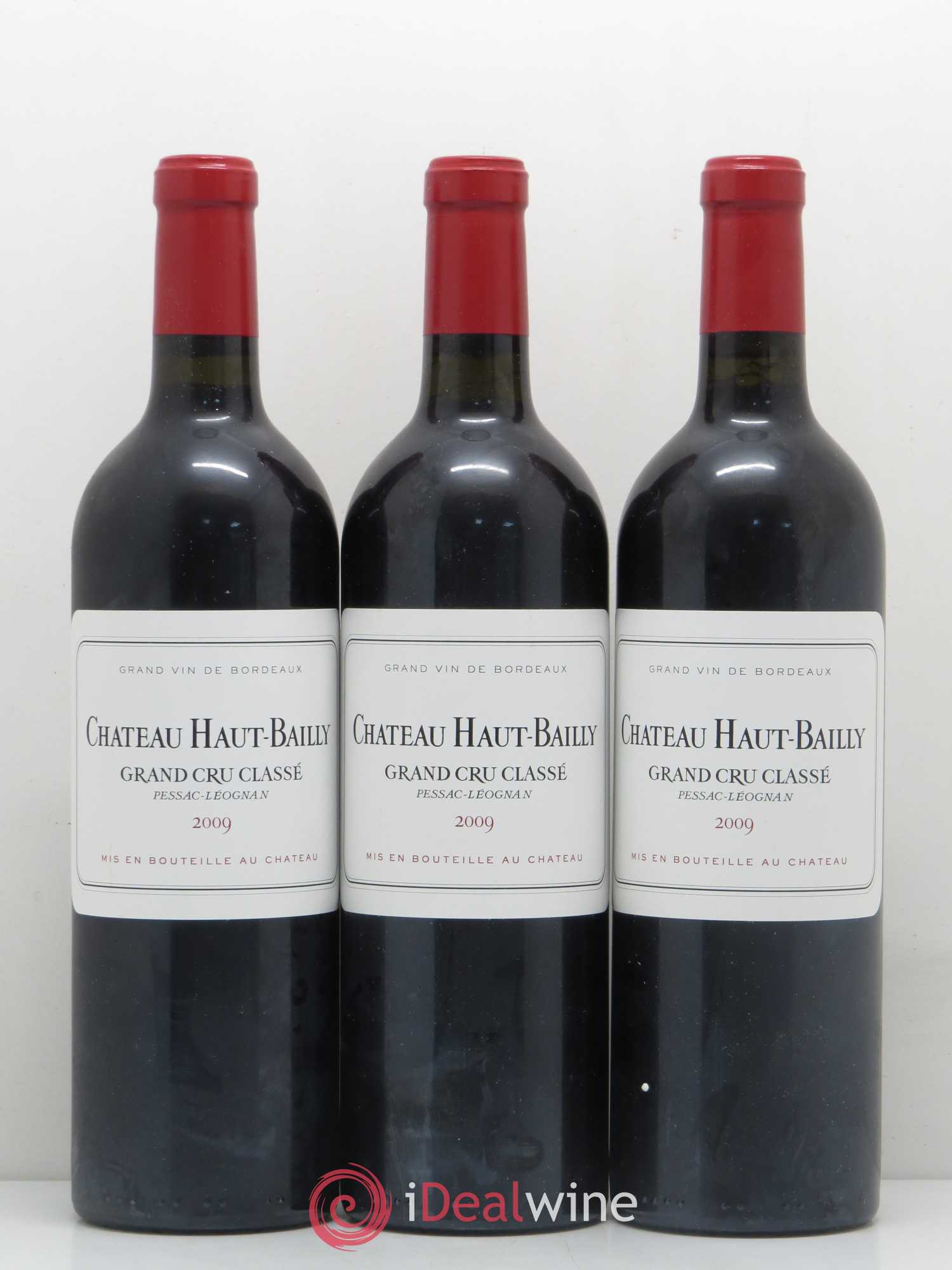 Château Haut-Bailly Cru Classé de Graves 2009 - Lot de 3 bouteilles - 0