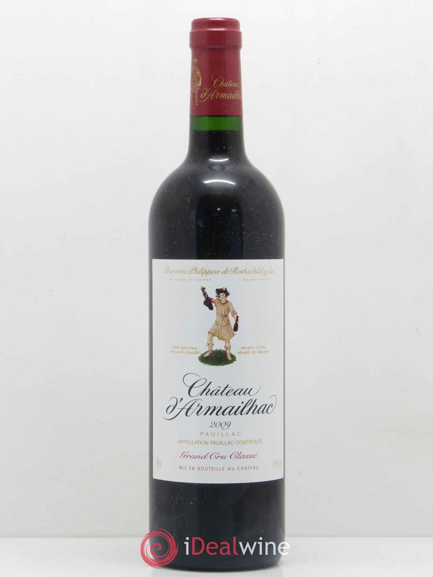 Château d' Armailhac - Mouton Baron(ne) Philippe 5ème Grand Cru Classé 2009 - Lot de 1 bouteille - 0
