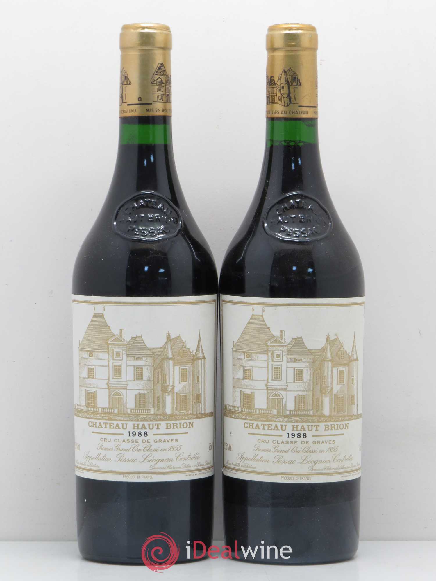 Château Haut Brion 1er Grand Cru Classé 1988 - Lot de 2 bouteilles - 0