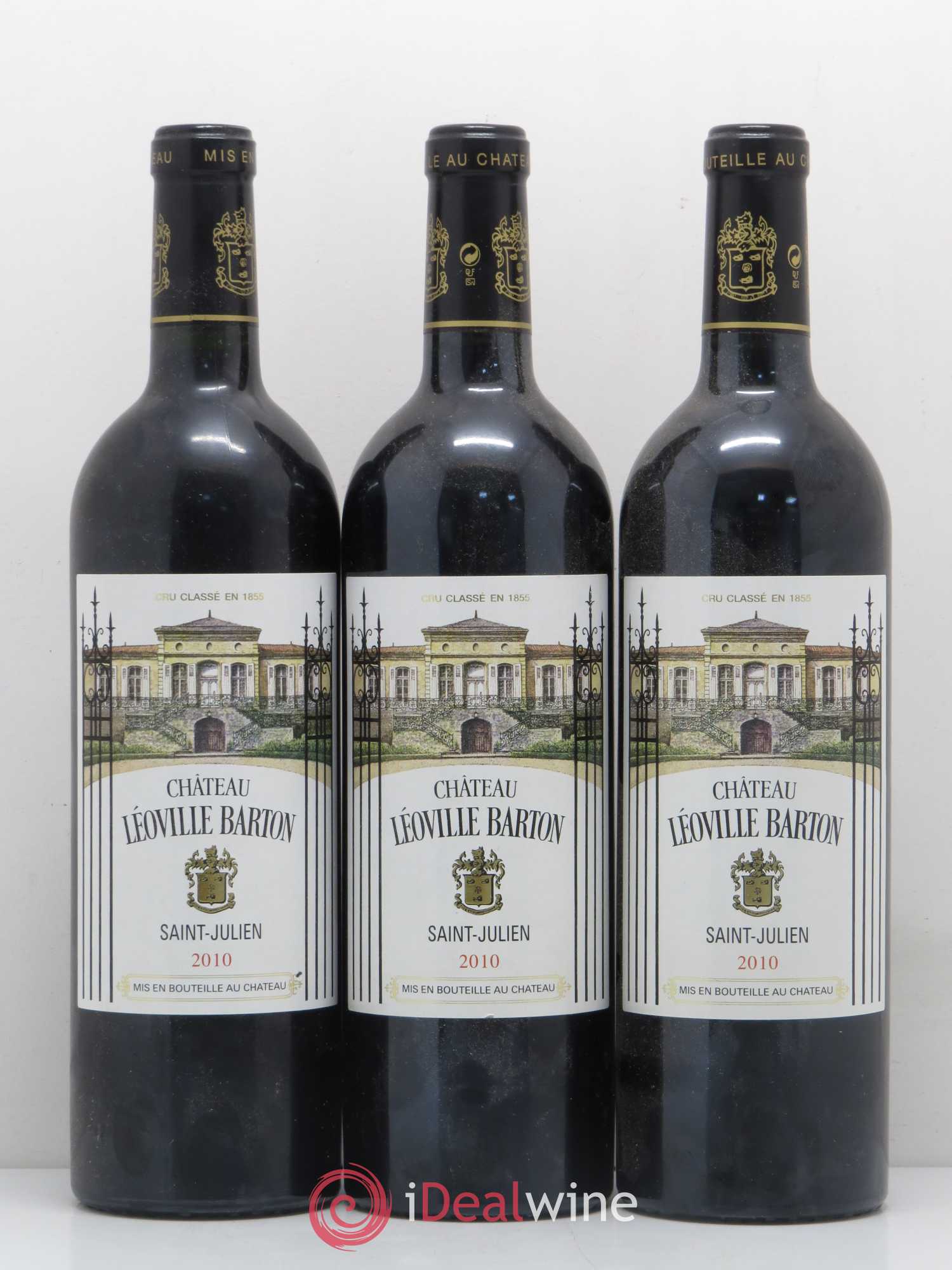 Château Léoville Barton 2ème Grand Cru Classé 2010 - Lot de 3 bouteilles - 0