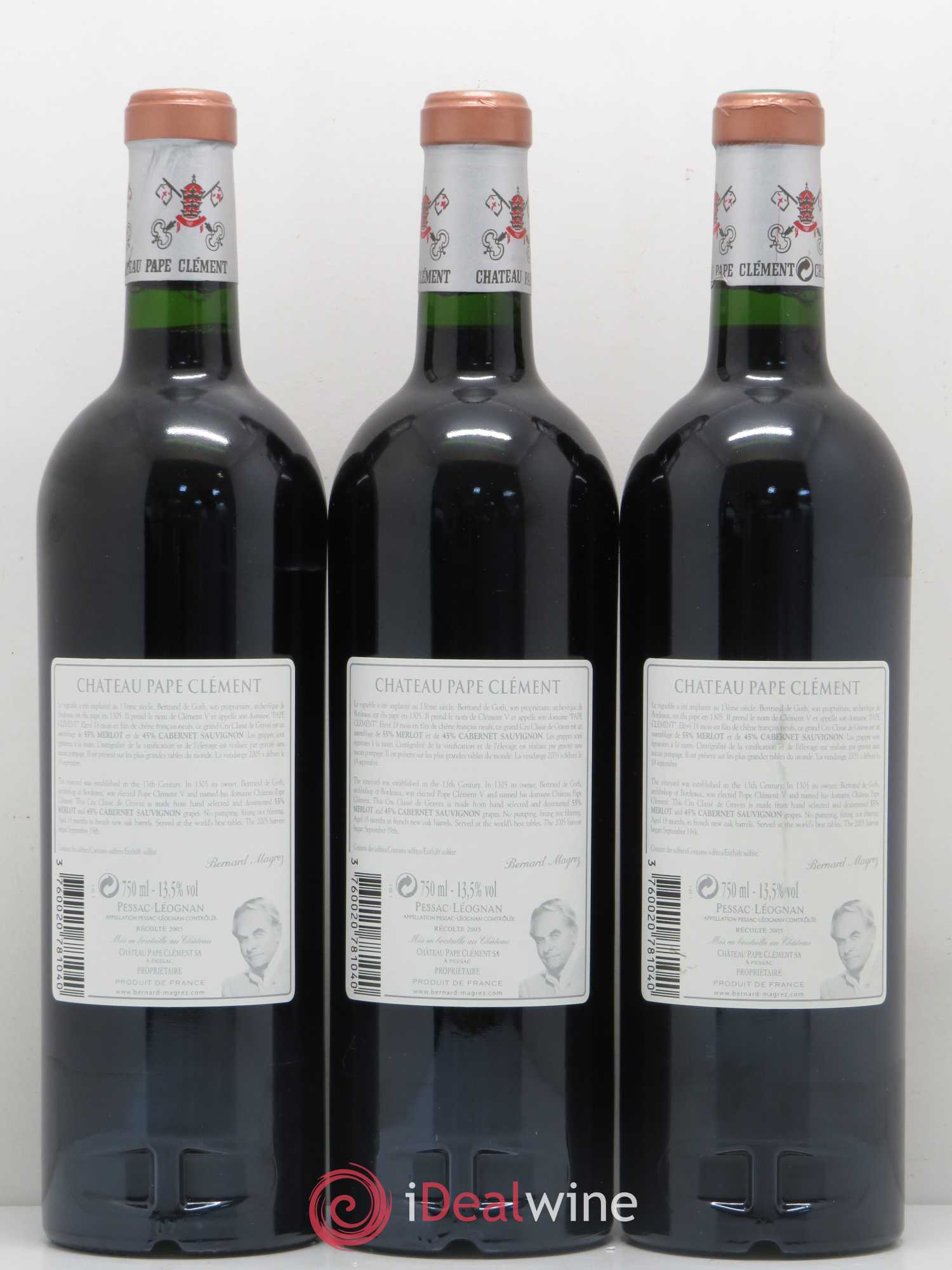 Château Pape Clément Cru Classé de Graves 2005 - Lot de 6 bouteilles - 2