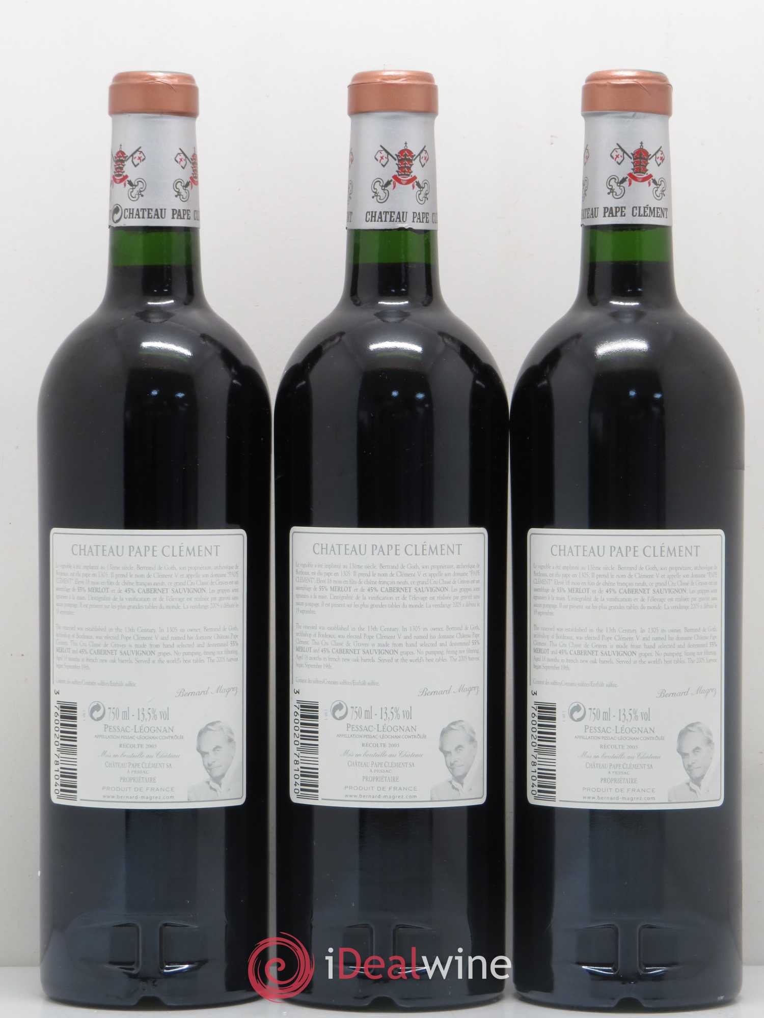 Château Pape Clément Cru Classé de Graves 2005 - Lot de 6 bouteilles - 4