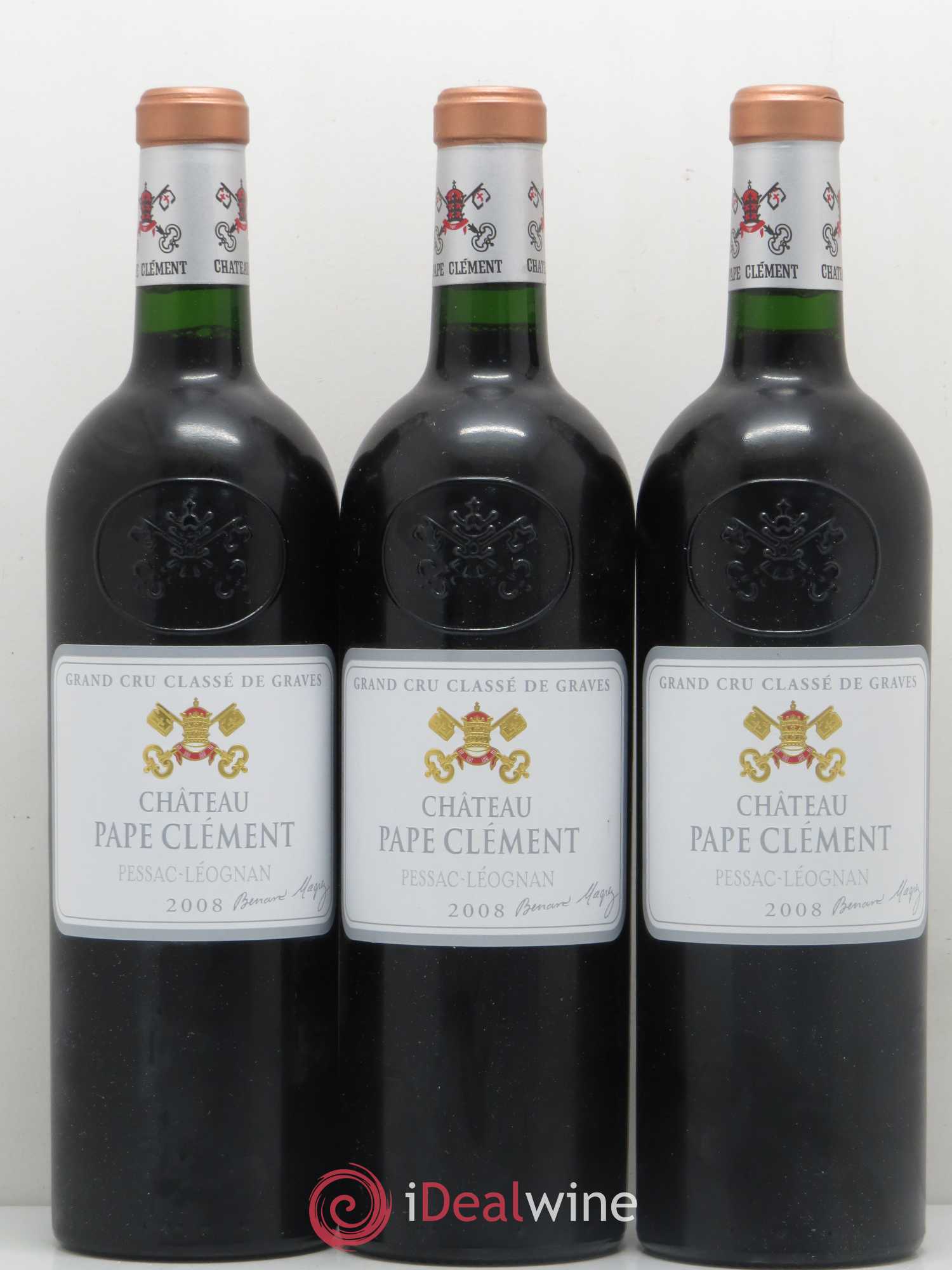 Château Pape Clément Cru Classé de Graves 2008 - Lot de 3 bouteilles - 0