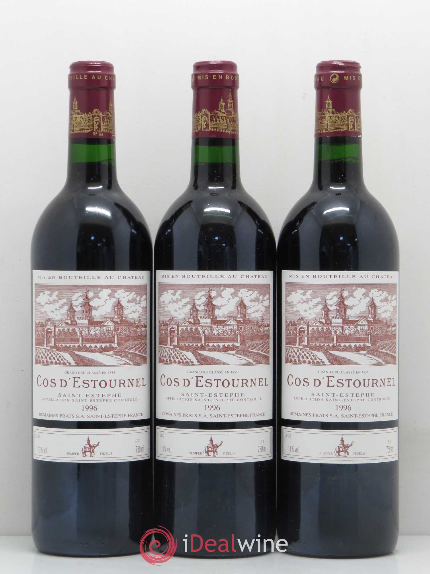Cos d'Estournel 2ème Grand Cru Classé 1996 - Lot de 6 bouteilles - 1