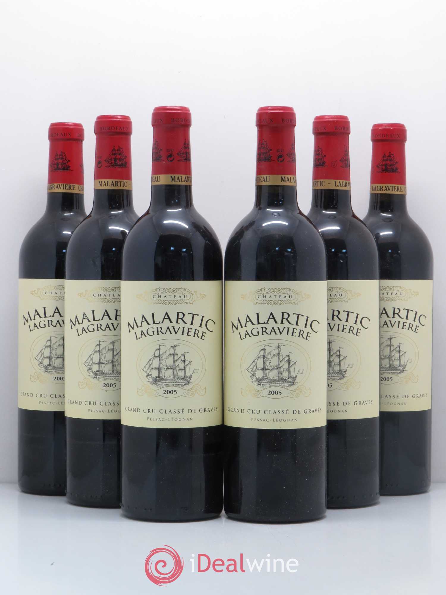 Château Malartic-Lagravière Cru Classé de Graves 2005 - Lot de 6 bouteilles - 0