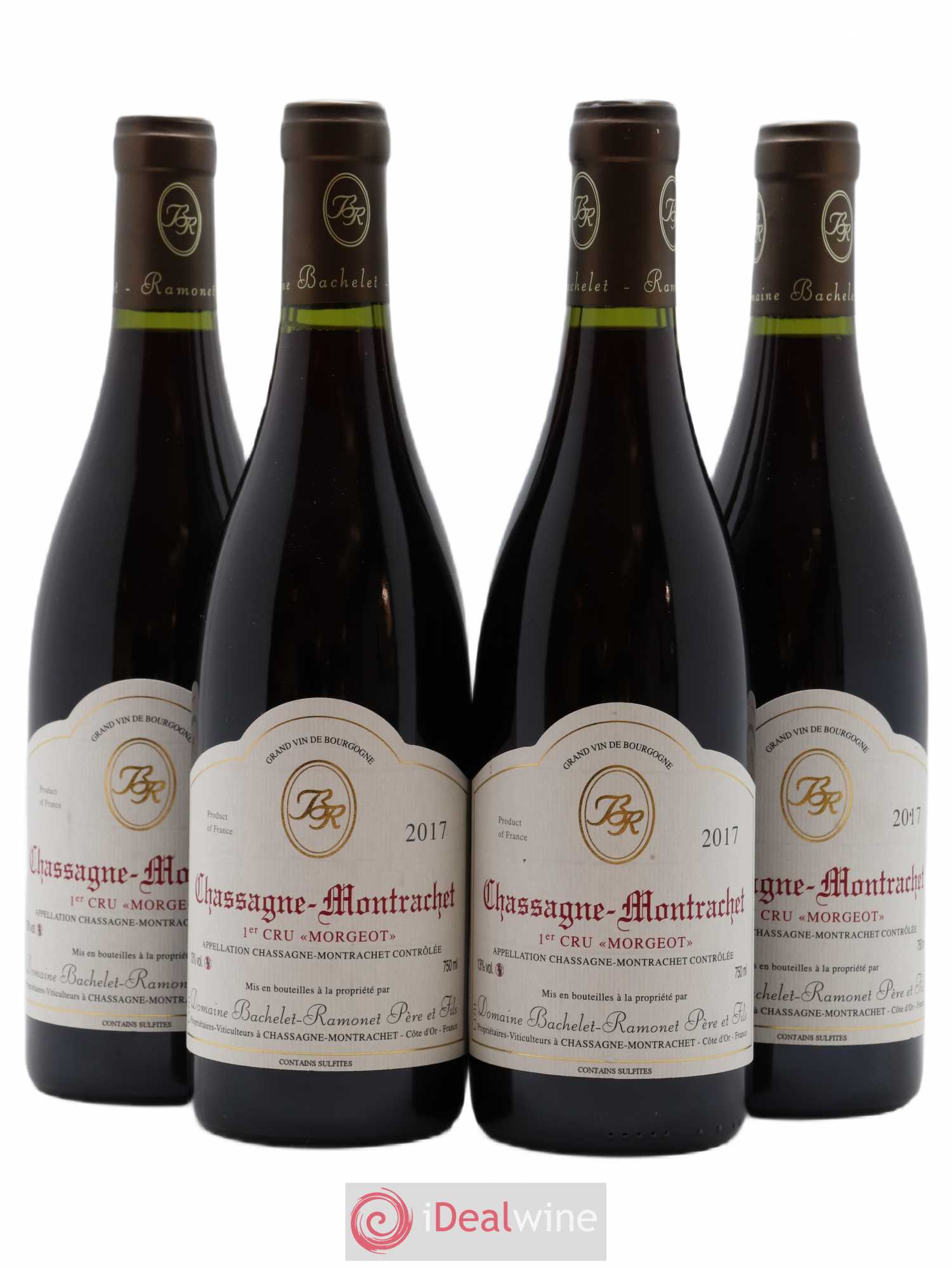 Chassagne-Montrachet 1er Cru Morgeot Bachelet-Ramonet (Domaine) 2017 - Lot de 4 bouteilles - 0