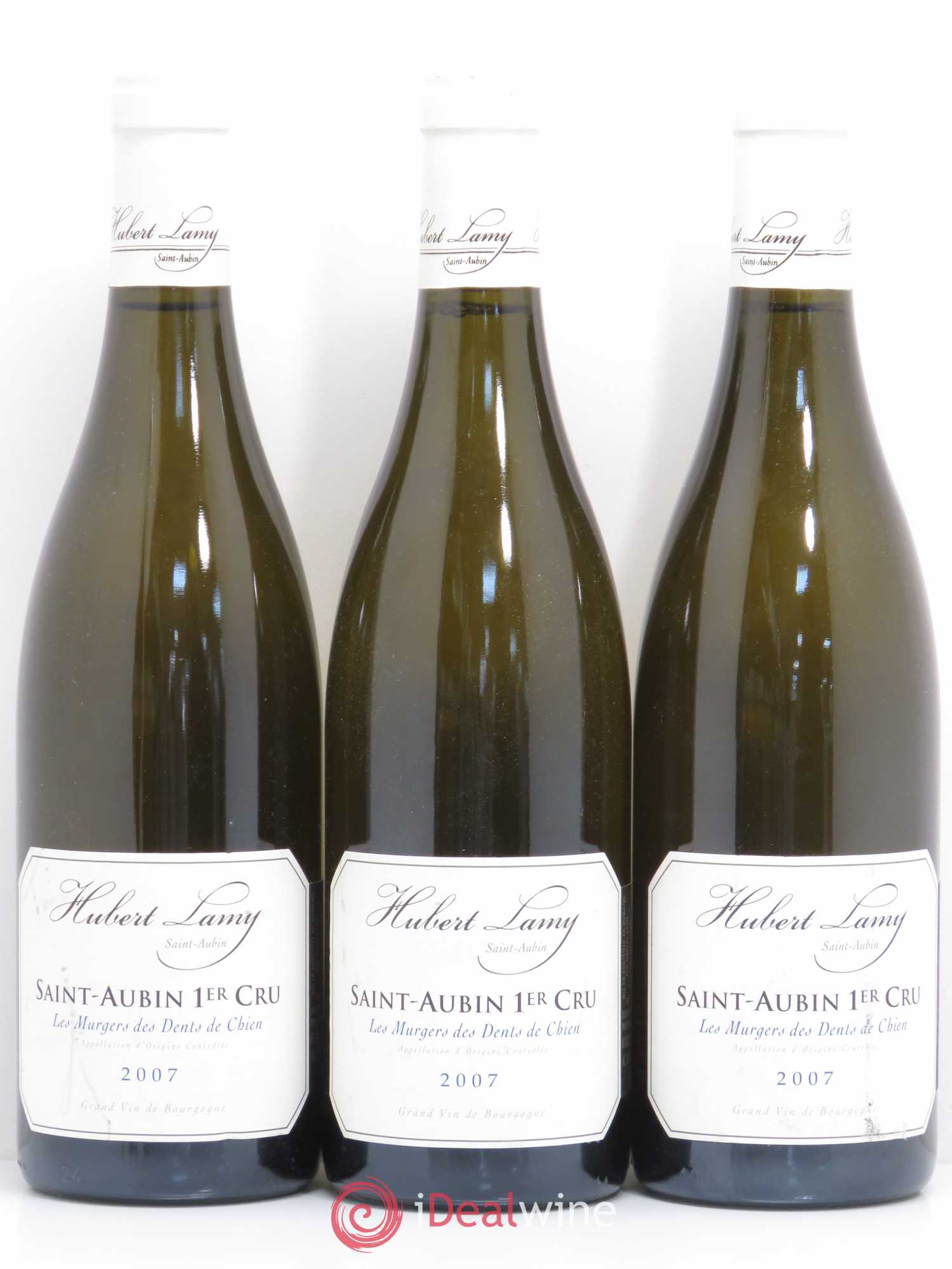 Saint-Aubin 1er Cru Les Murgers Des Dents De Chien Hubert Lamy 2007 - Posten von 3 Flaschen - 0