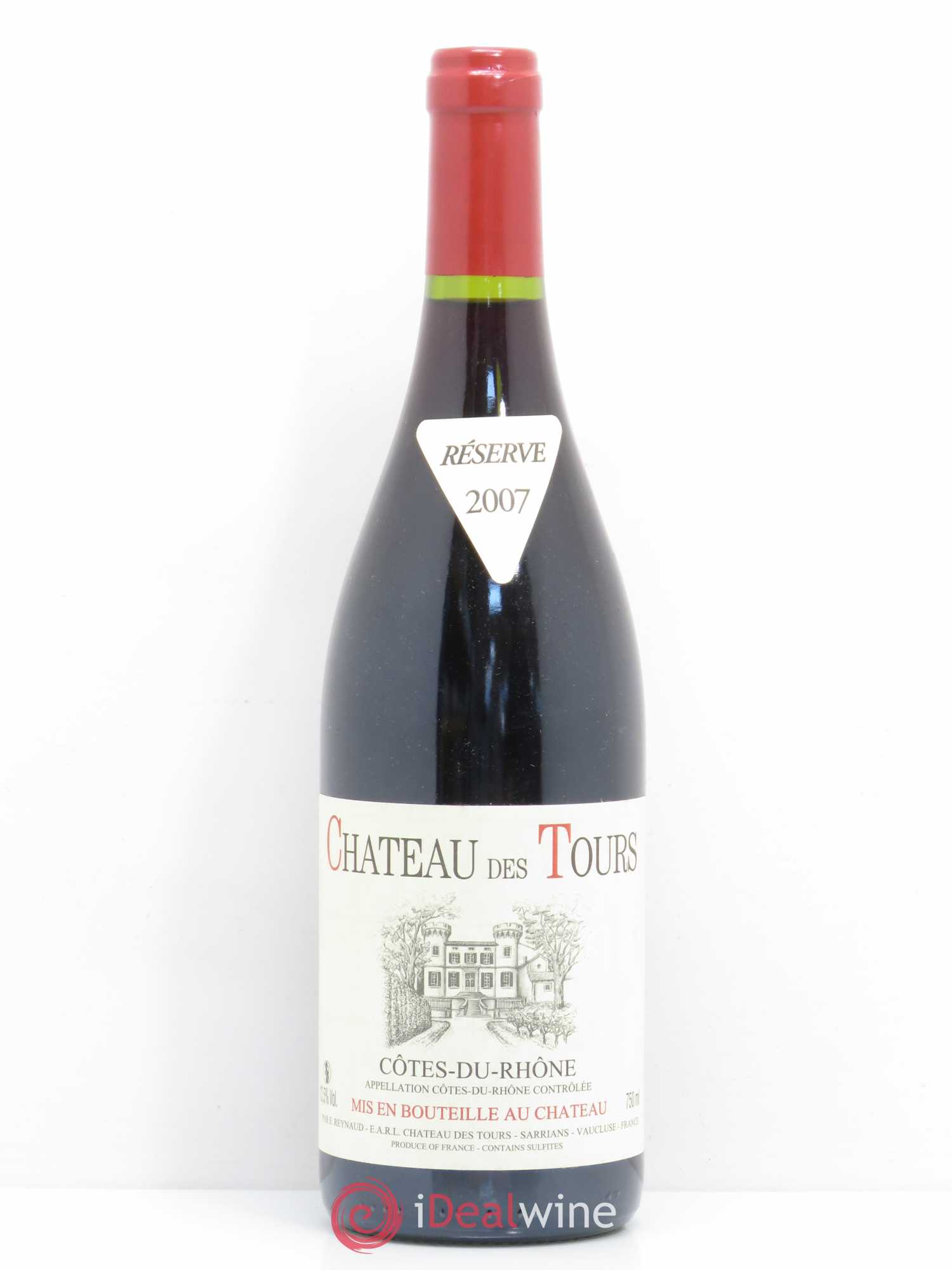 Côtes-du-Rhône Château des Tours Emmanuel Reynaud 2007 - Lot de 1 bouteille - 0