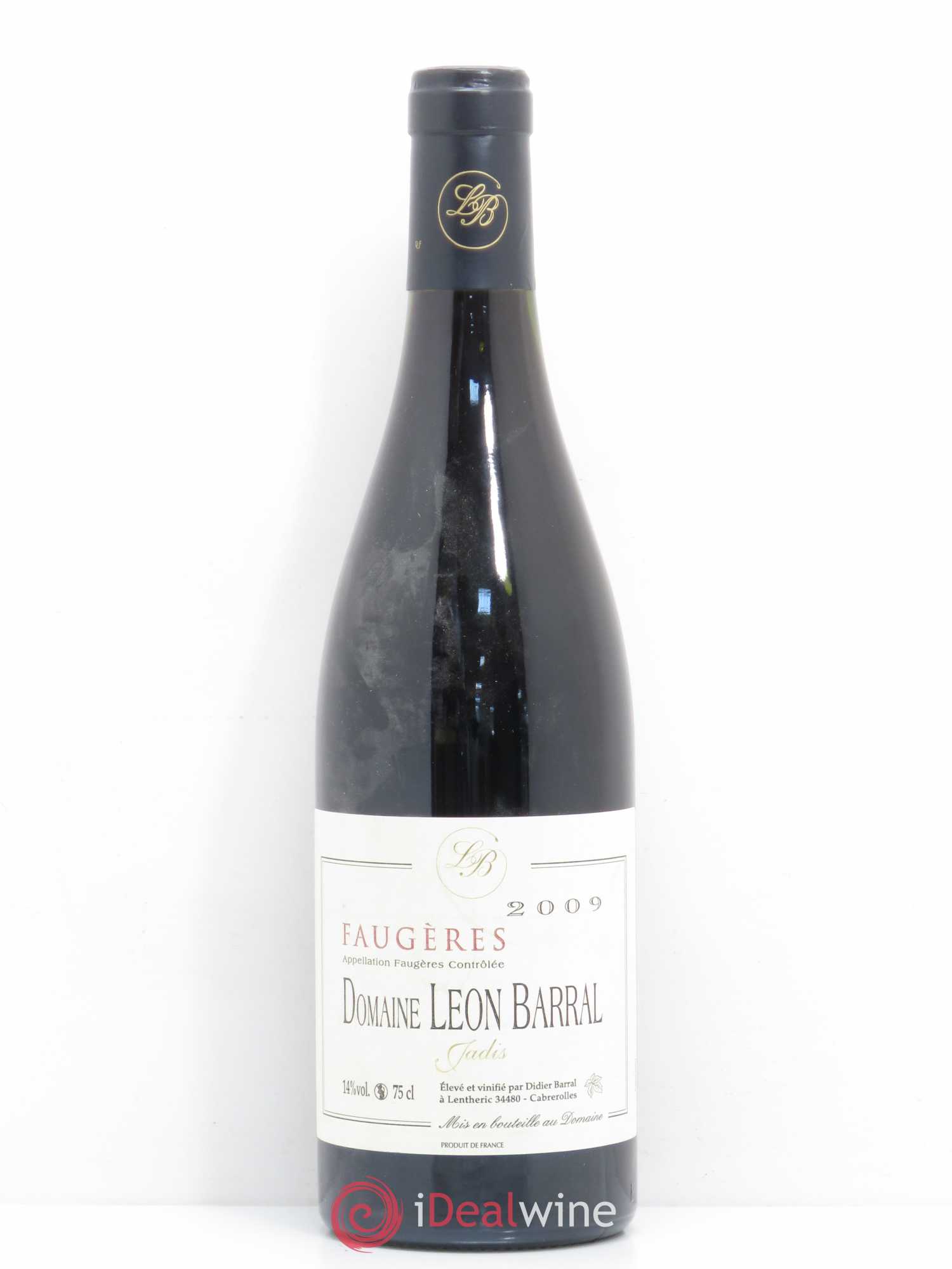 Faugères Jadis Domaine Léon Barral 2009 - Lot de 1 bouteille - 0