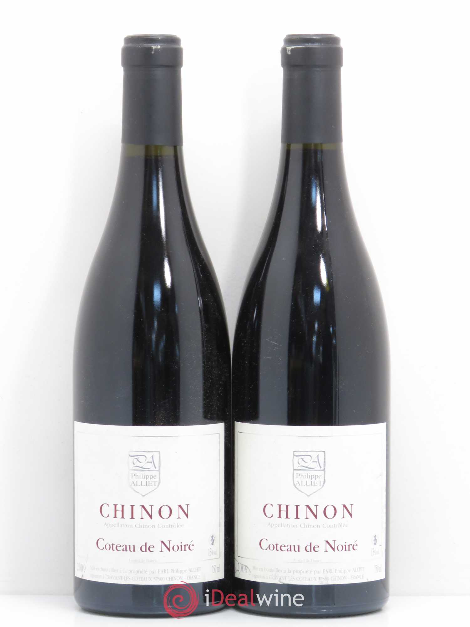 Chinon Coteau de Noiré Philippe Alliet 2009 - Lot de 2 bouteilles - 0