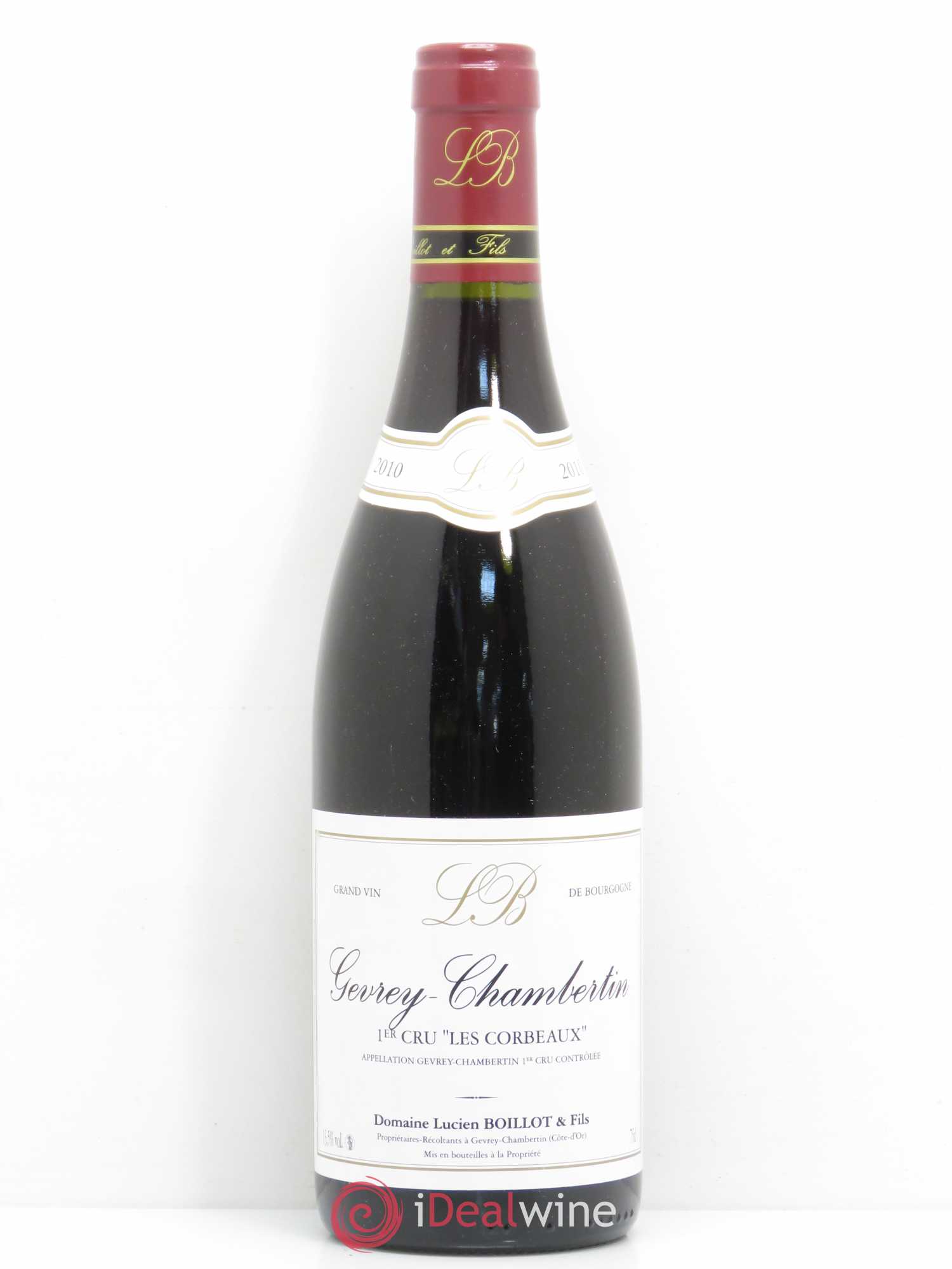 Gevrey-Chambertin 1er Cru Les Corbeaux Lucien Boillot & Fils (Domaine) 2010 - Lot de 1 bouteille - 0