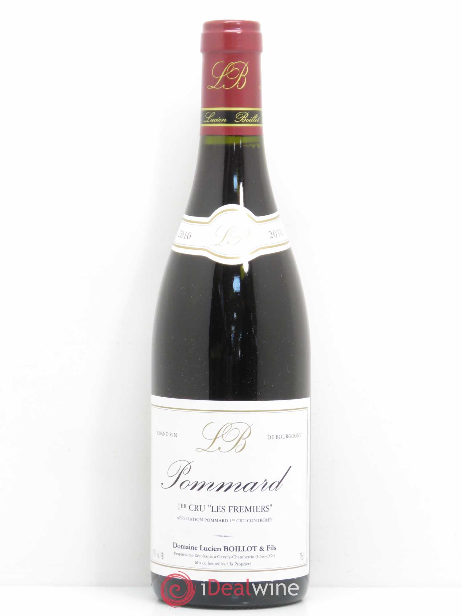 Pommard 1er Cru Les Frémiers Lucien Boillot & Fils (Domaine) 2010 - Lot de 1 bouteille - 0