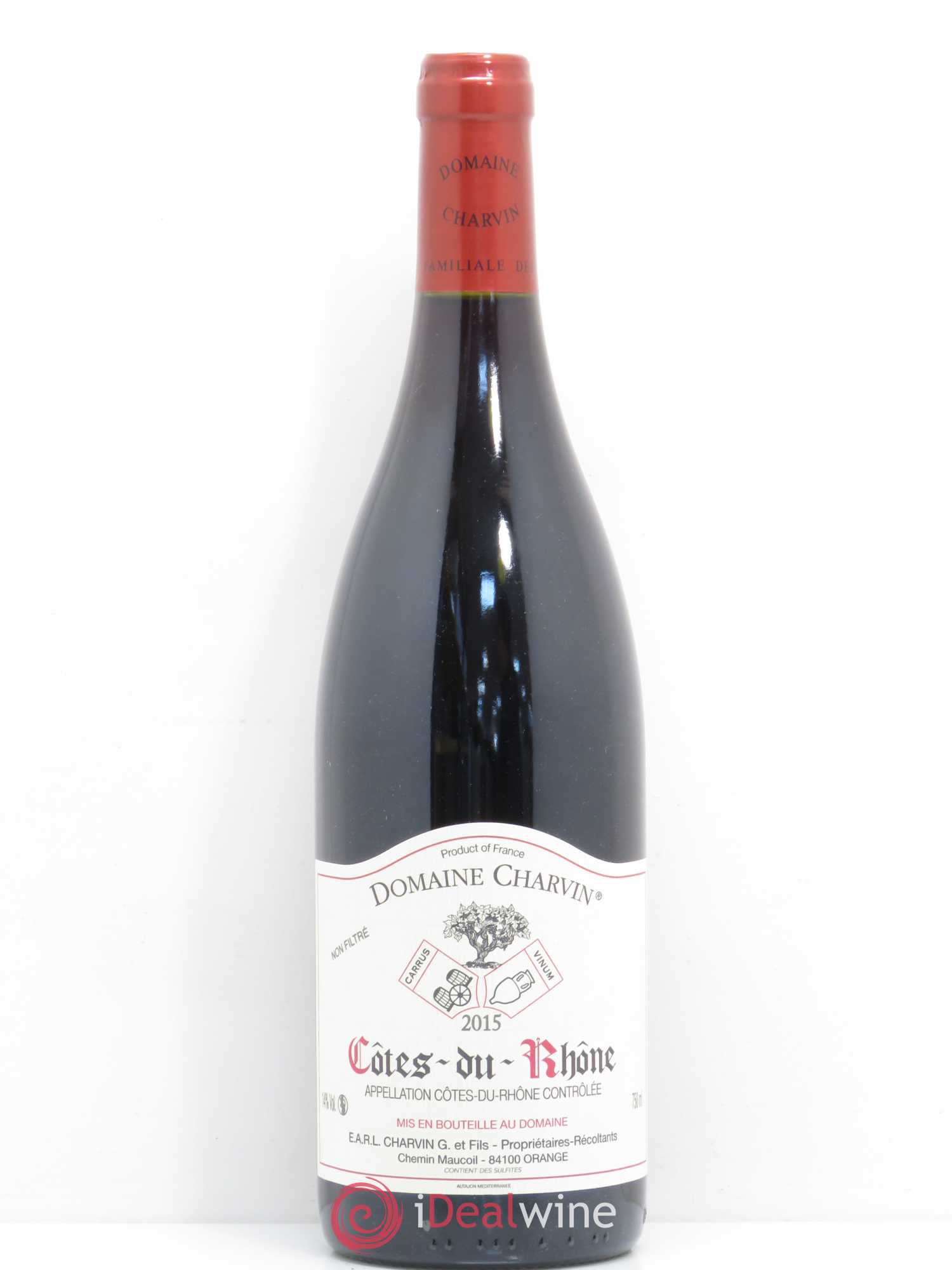 Côtes-du-Rhône Charvin (Domaine) 2015 - Lot de 1 bouteille - 0