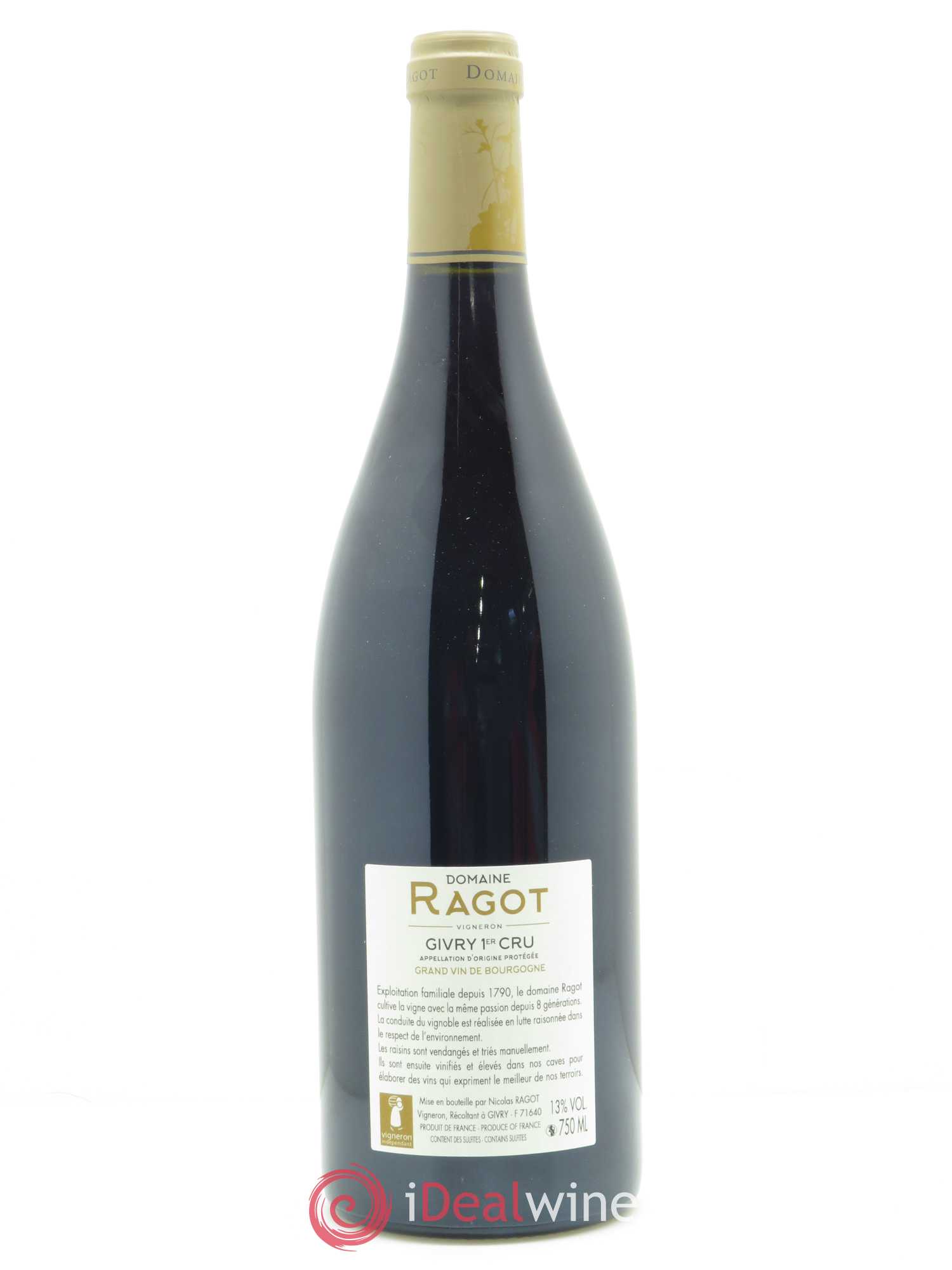 Givry 1er Cru La Grande Berge Ragot (Domaine) 2017 - Lot de 1 bouteille - 1