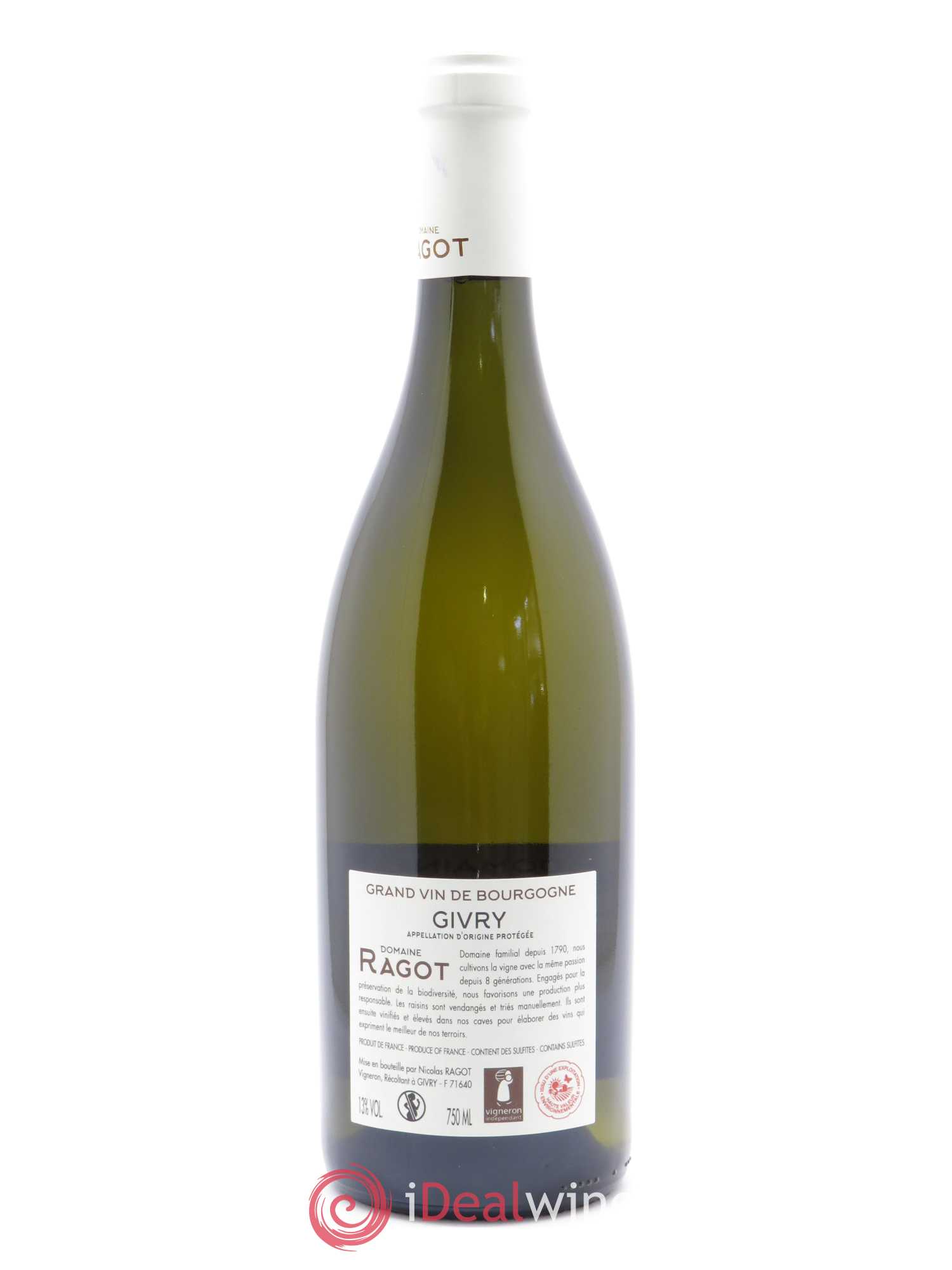 Givry Teppe de Chenèves Ragot (Domaine) 2018 - Lot de 1 bouteille - 1