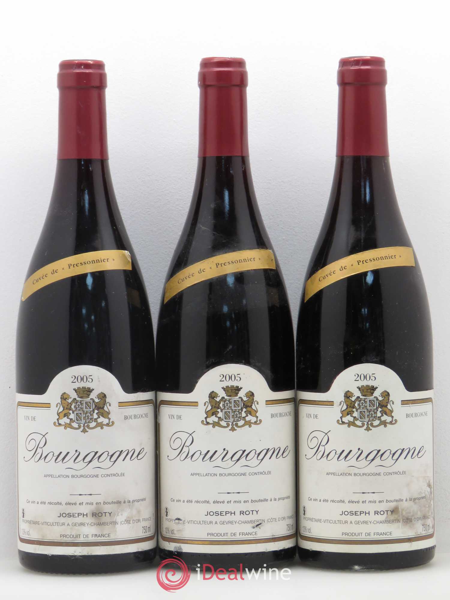 Bourgogne Cuvée de Pressonnier Joseph Roty (Domaine) 2005 - Lot de 6 bouteilles - 2