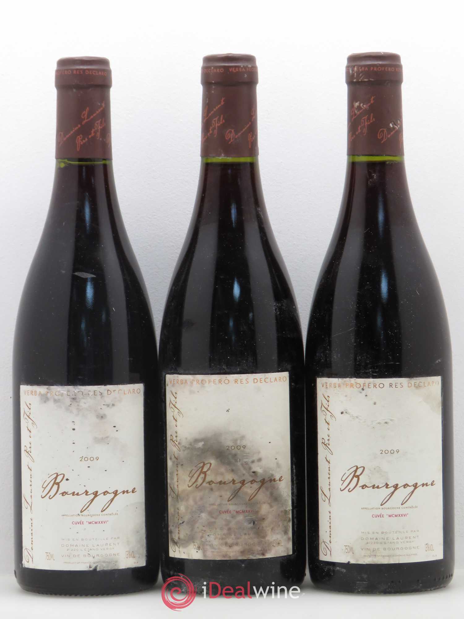 Bourgogne Cuvée MCMXXVI Dominique Laurent 2009 - Posten von 3 Flaschen - 0