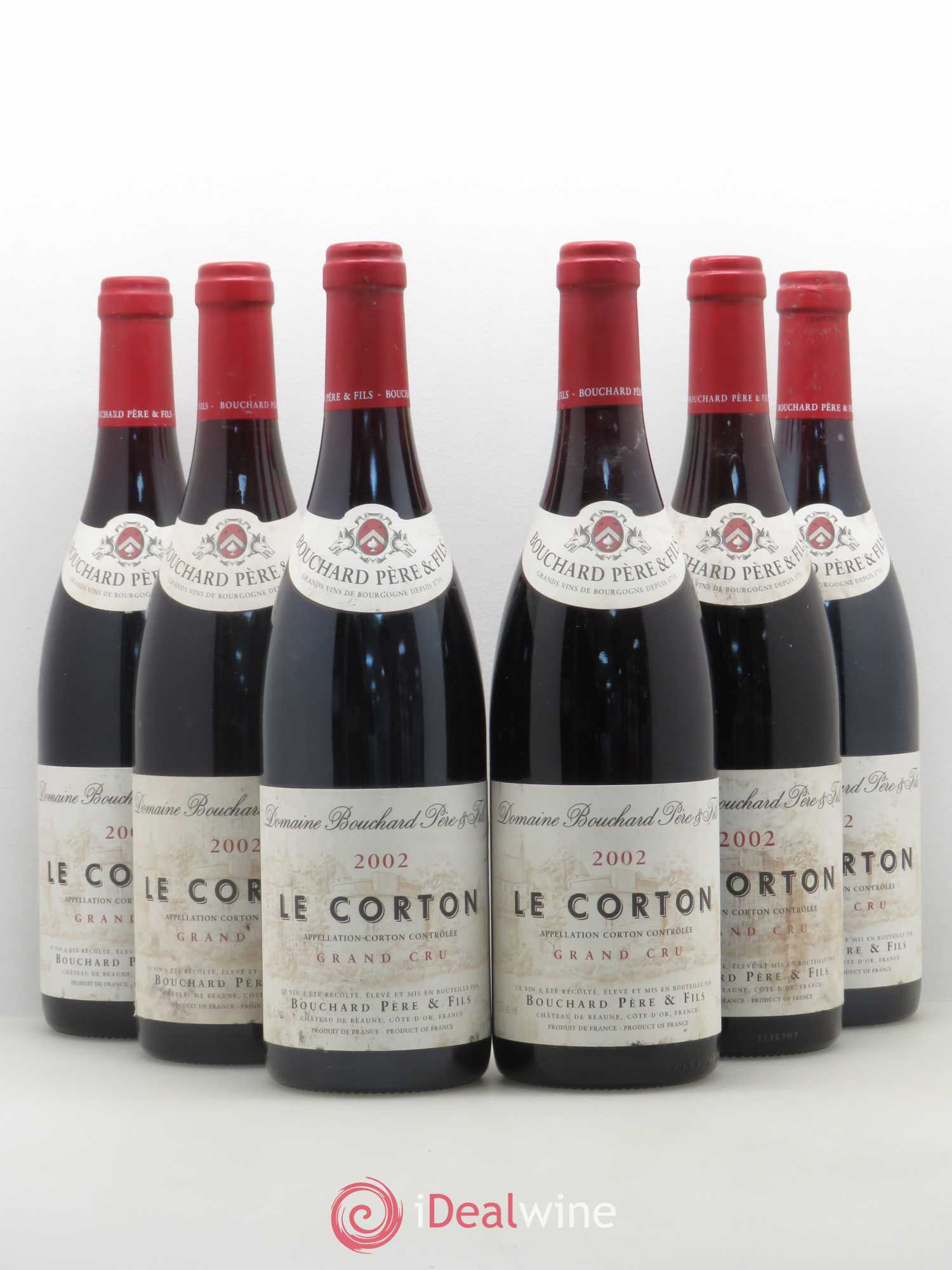 Corton Grand Cru Le Corton Bouchard Père & Fils 2002 - Lot de 6 bouteilles - 0
