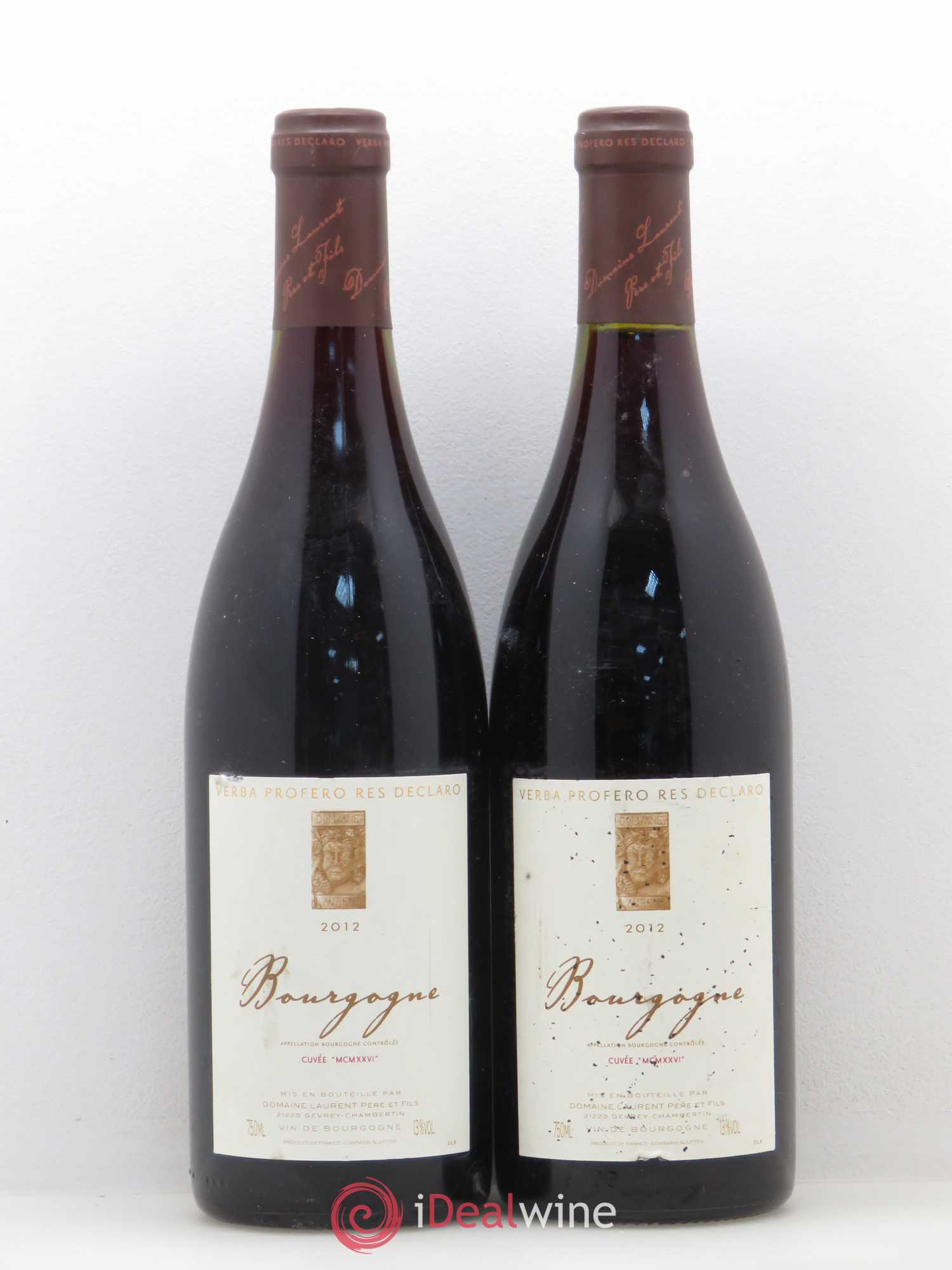 Bourgogne Cuvée MCMXXVI Dominique Laurent 2012 - Posten von 2 Flaschen - 0